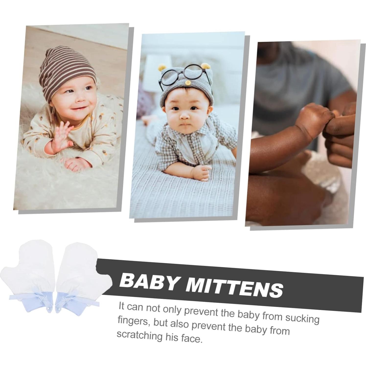 Mitones Anti-Mordedura para Bebés Veemoon Azul 0-3 meses