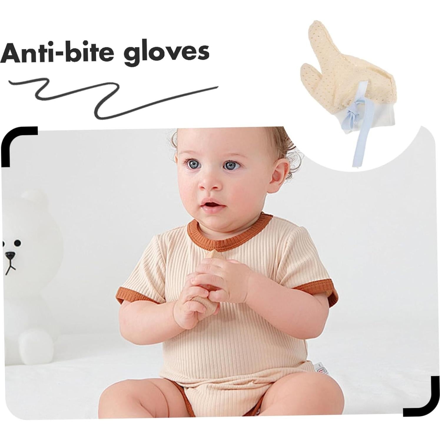 Guantes de Protección para Bebés BESPORTBLE - Anti Mordedura