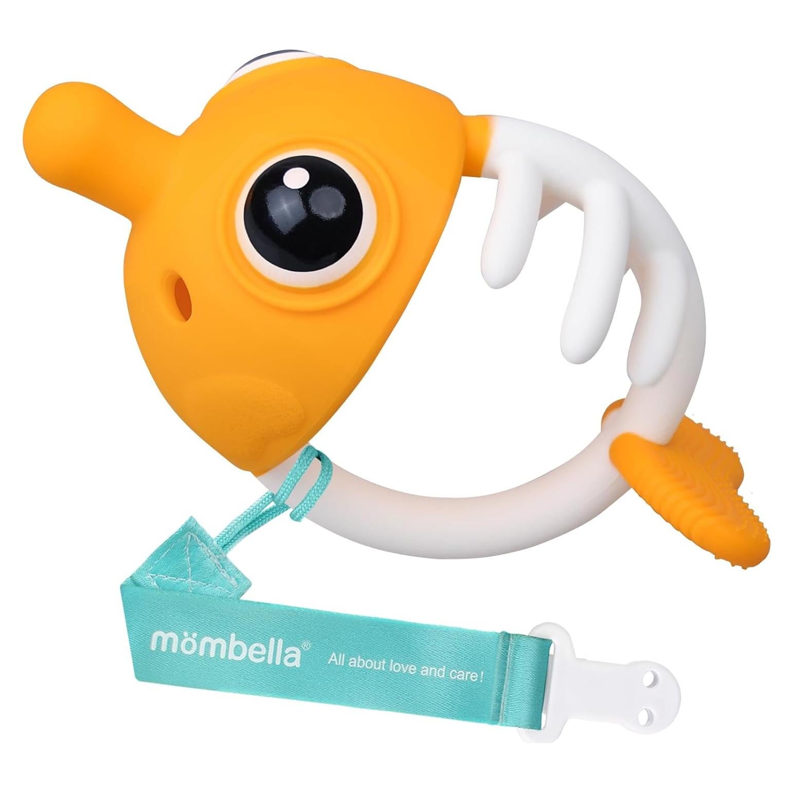 Mordedor de Silicona Mombella Pez Payaso para Bebés 3-12 Meses