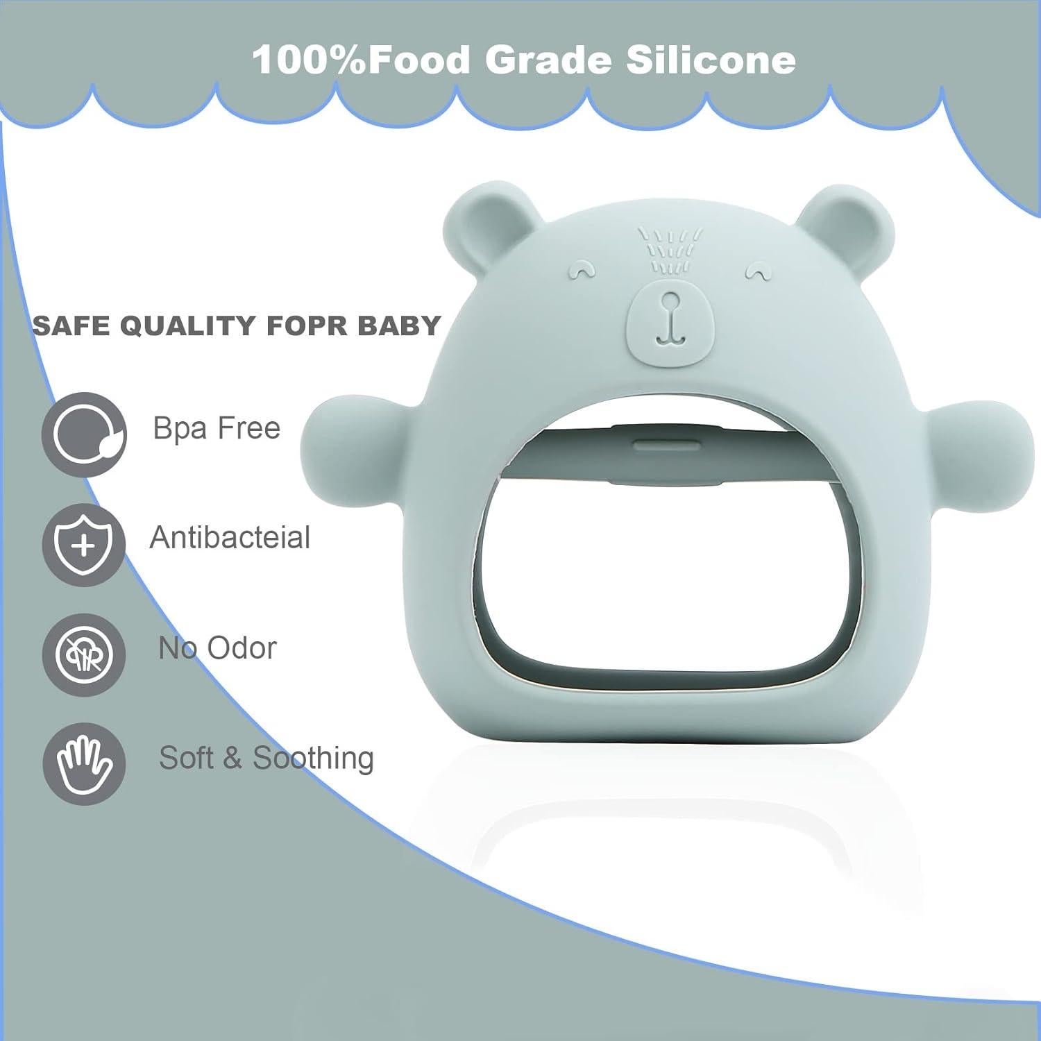 Mordedor de Silicona GZO para Bebés 0-12 Meses - Alivio Dentición