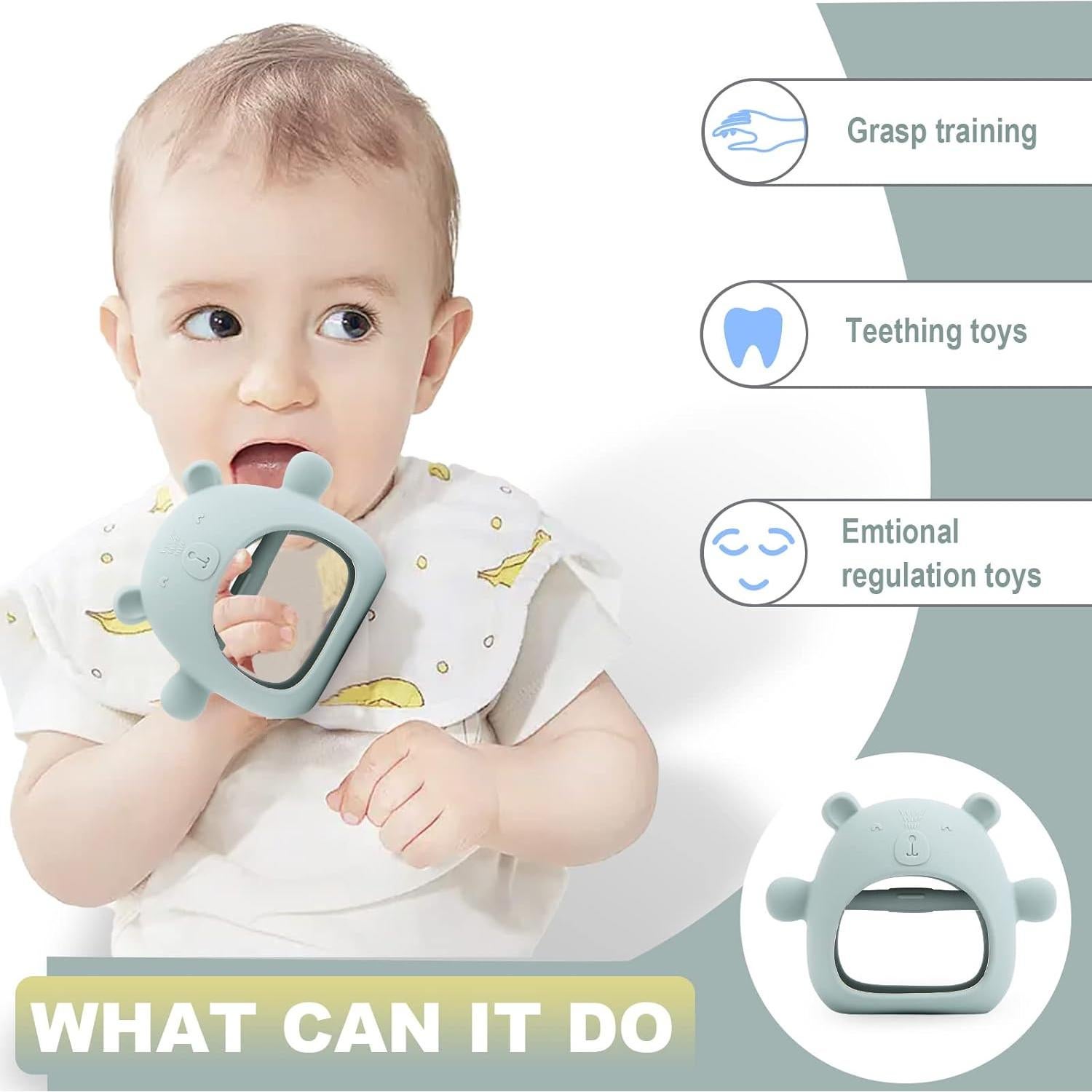 Mordedor de Silicona GZO para Bebés 0-12 Meses - Alivio Dentición