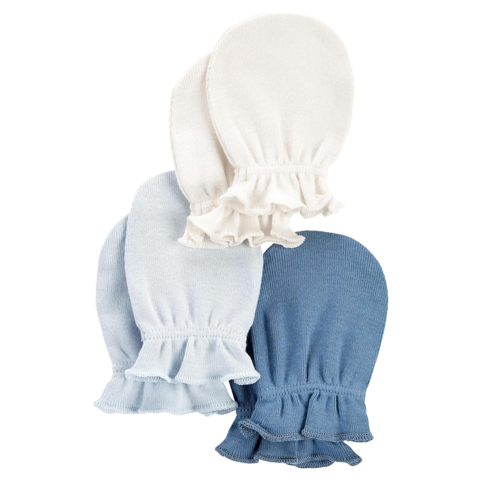 Conjunto de Manoplas Antirrasguños 3 Paquetes Carter's Bebé