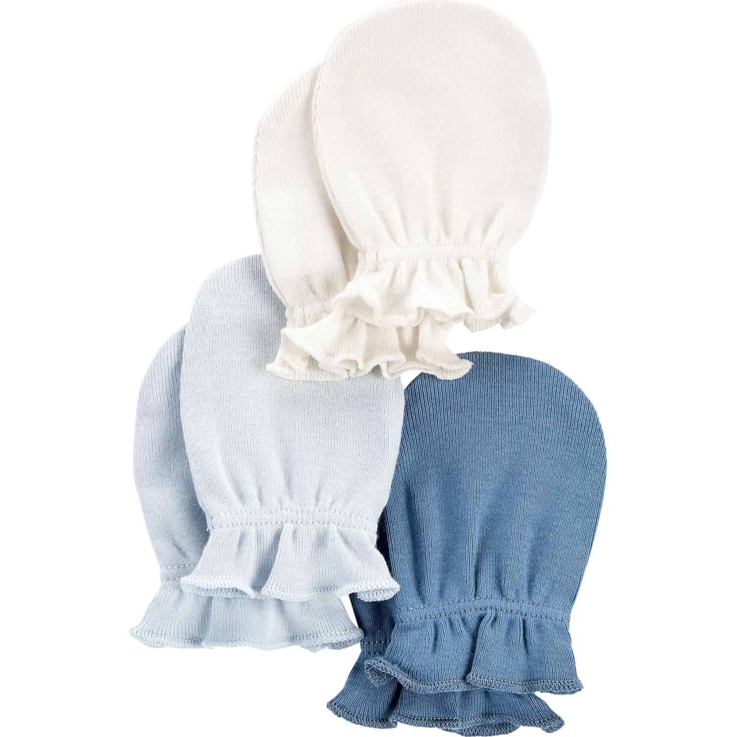 Conjunto de Manoplas Antirrasguños 3 Paquetes Carter's Bebé