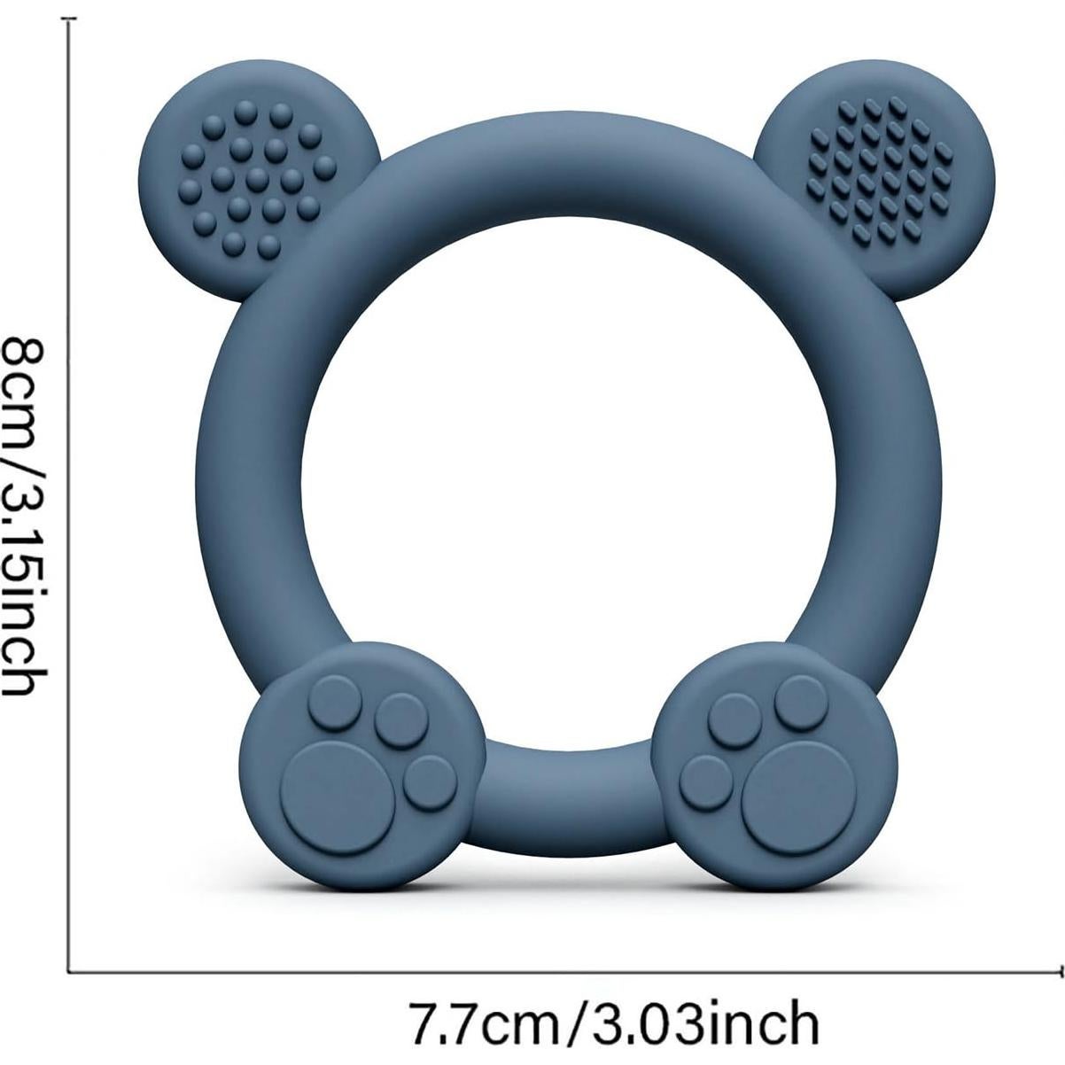 Mordedores de Silicona PandaEar 3 Pack - Bebés 0-12 Meses