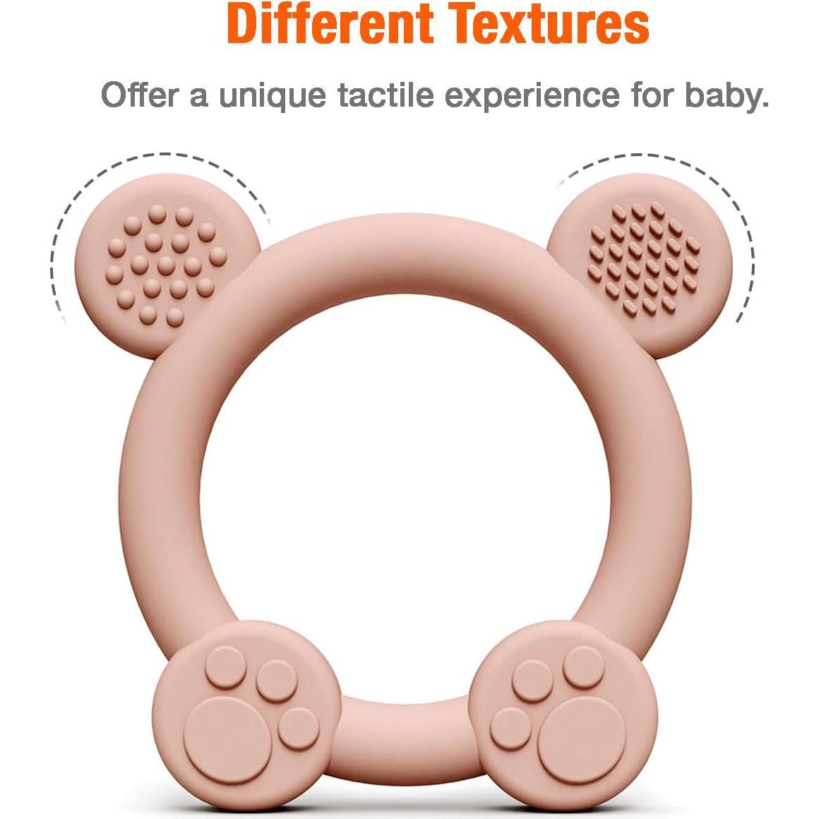 Mordedores de Silicona PandaEar 3 Pack - Bebés 0-12 Meses