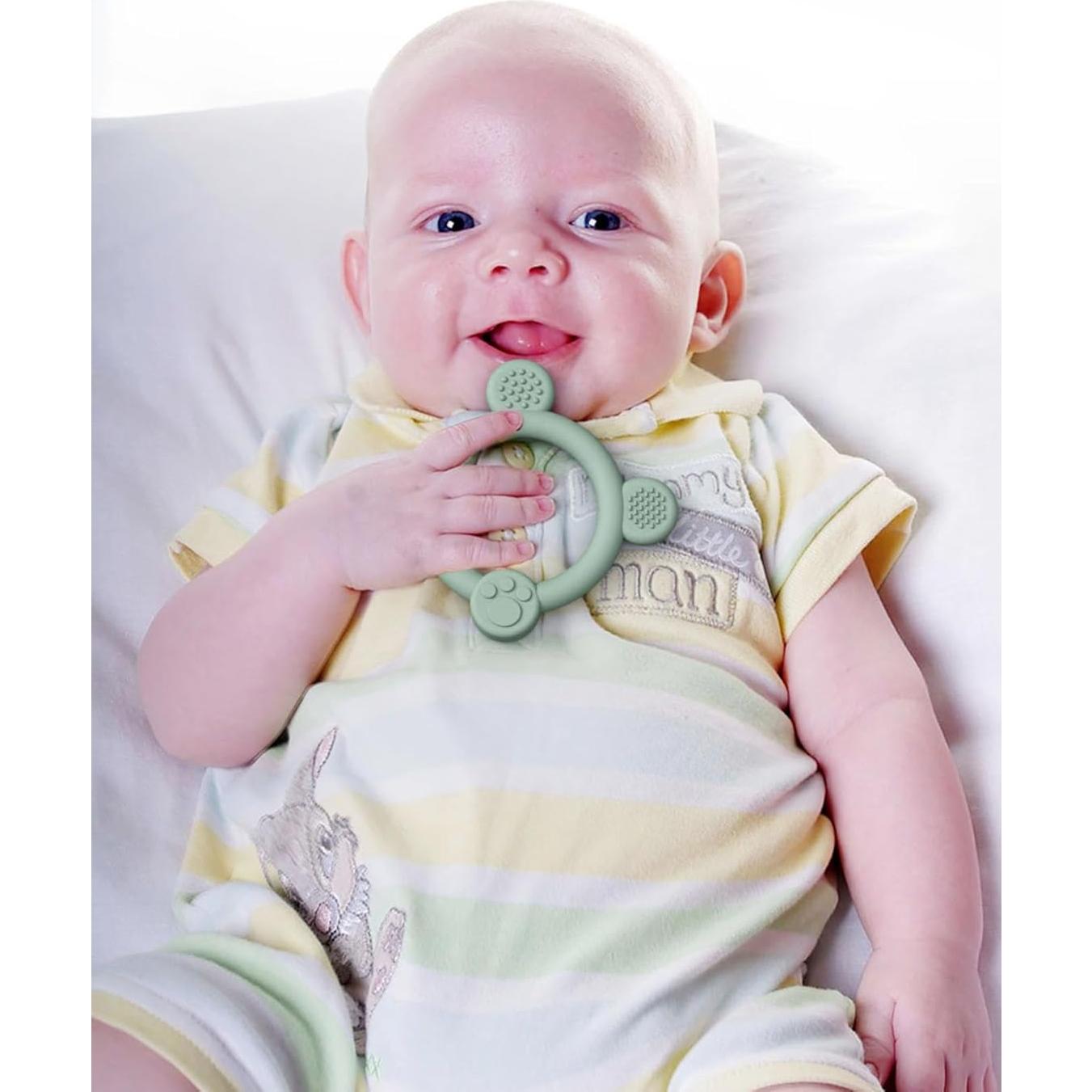 Mordedores de Silicona PandaEar 3 Pack - Bebés 0-12 Meses