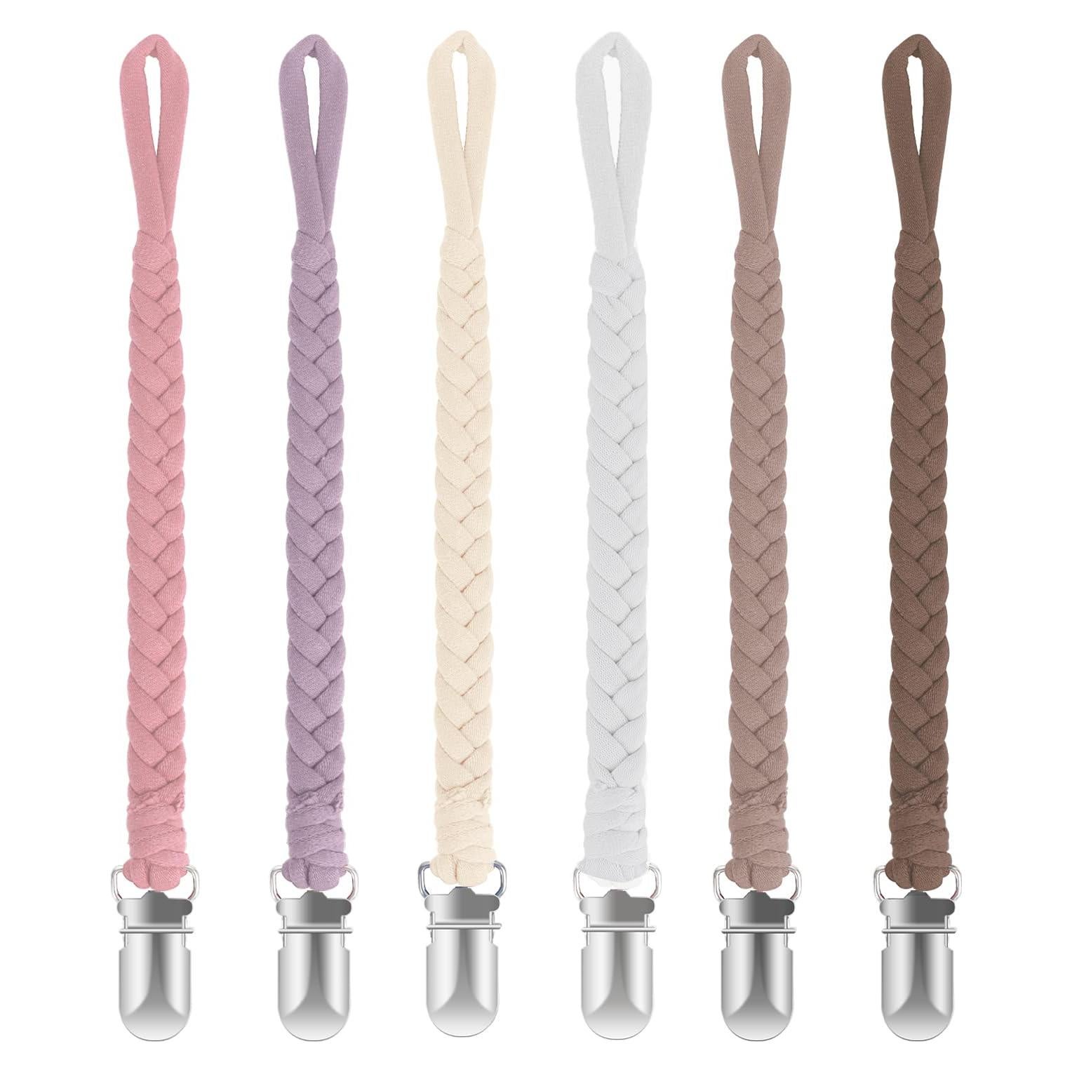 Clip de Chupete Hecho a Mano Boukipow - 6 Colores Neutros