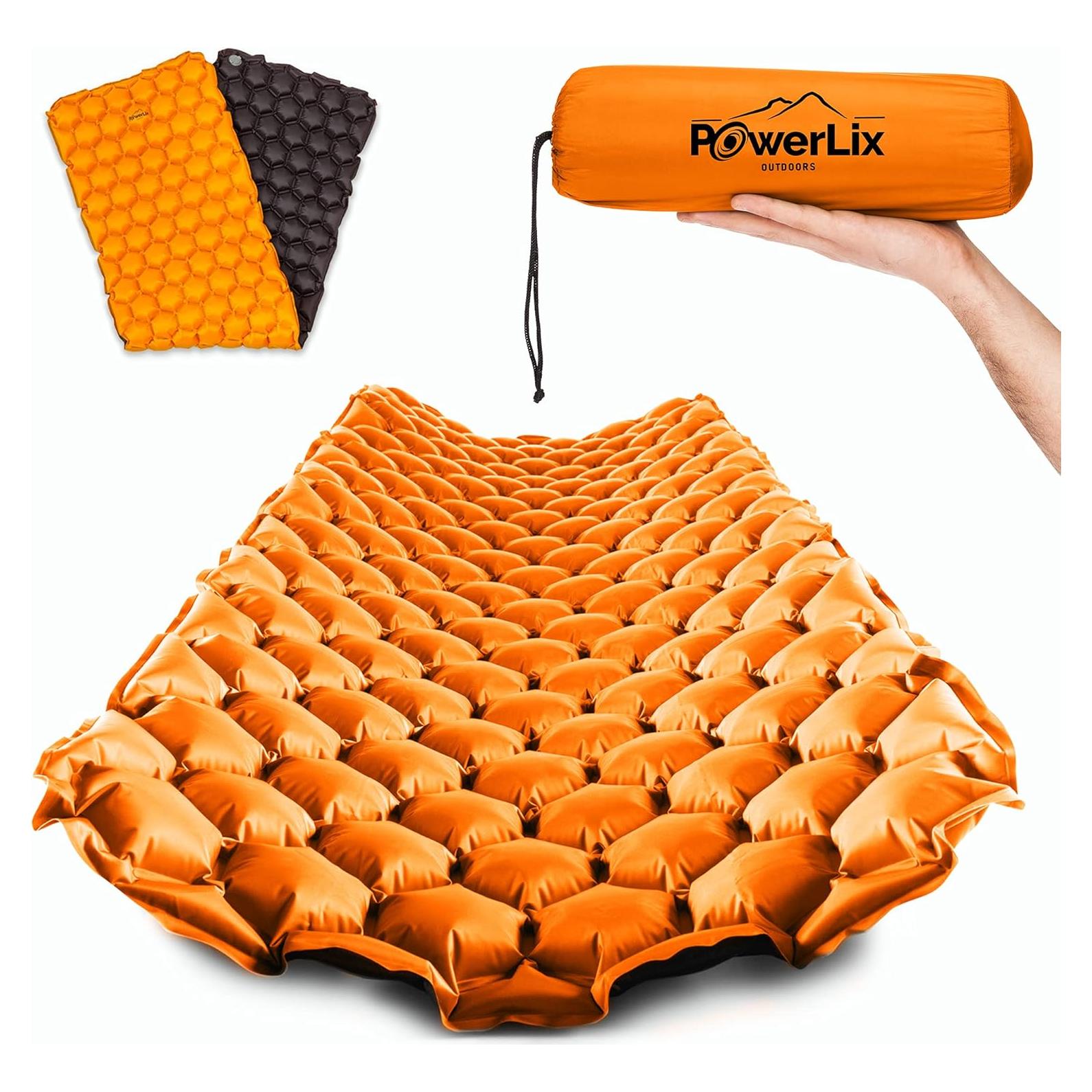 Colchón Inflable POWERLIX 189.9x58 cm para Camping