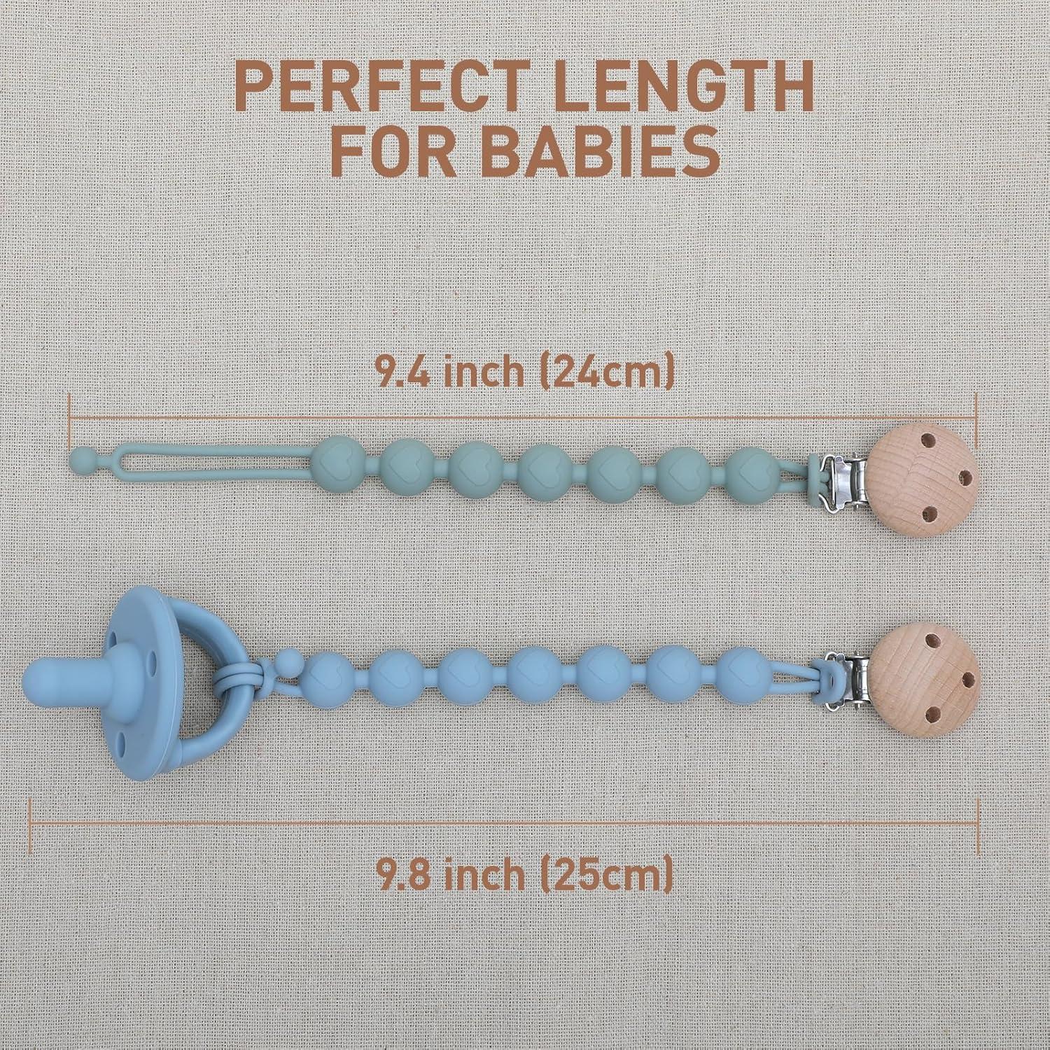 Clip de Chupete de Silicona 2 en 1 Bebé DB-0629 Libre BPA