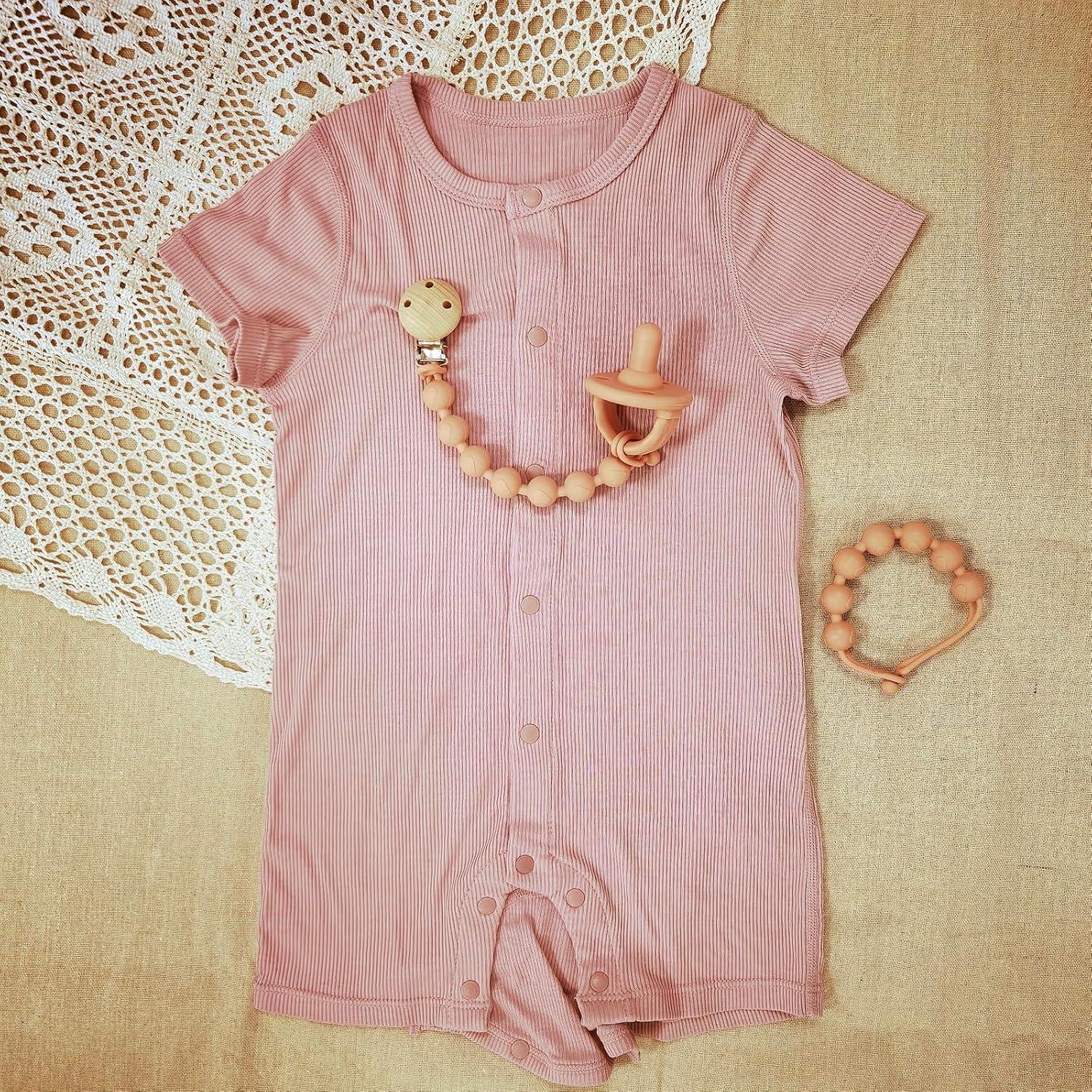 Clip de Chupete de Silicona 2 en 1 Bebé DB-0629 Libre BPA