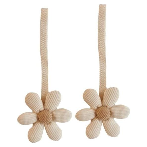 Colgante de Chupete de Flor Blanca Elegante - Soporte de Moda