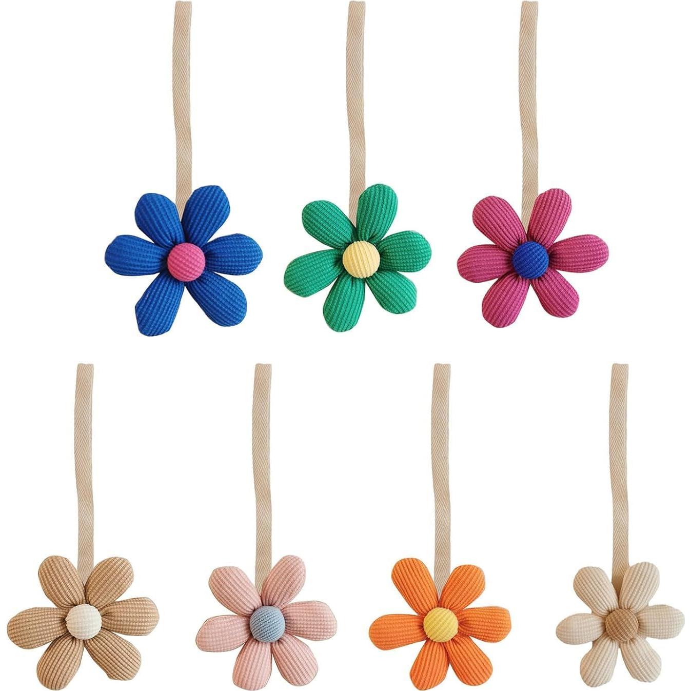 Colgante de Chupete de Flor Blanca Elegante - Soporte de Moda