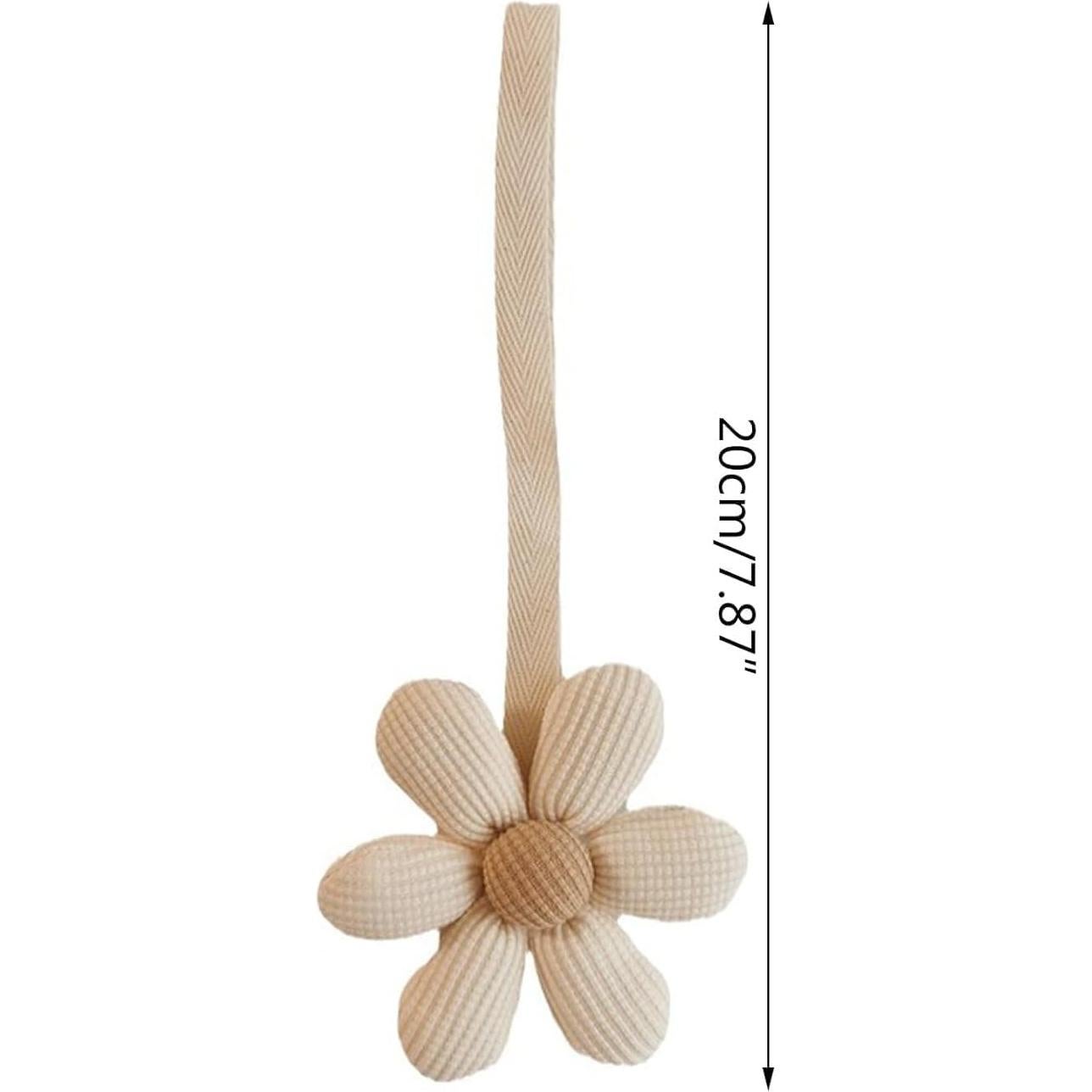 Colgante de Chupete de Flor Blanca Elegante - Soporte de Moda