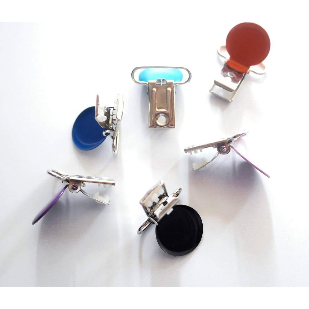 21 Clips de Chupete Redondos de Metal Sutoyuen 3.6cm