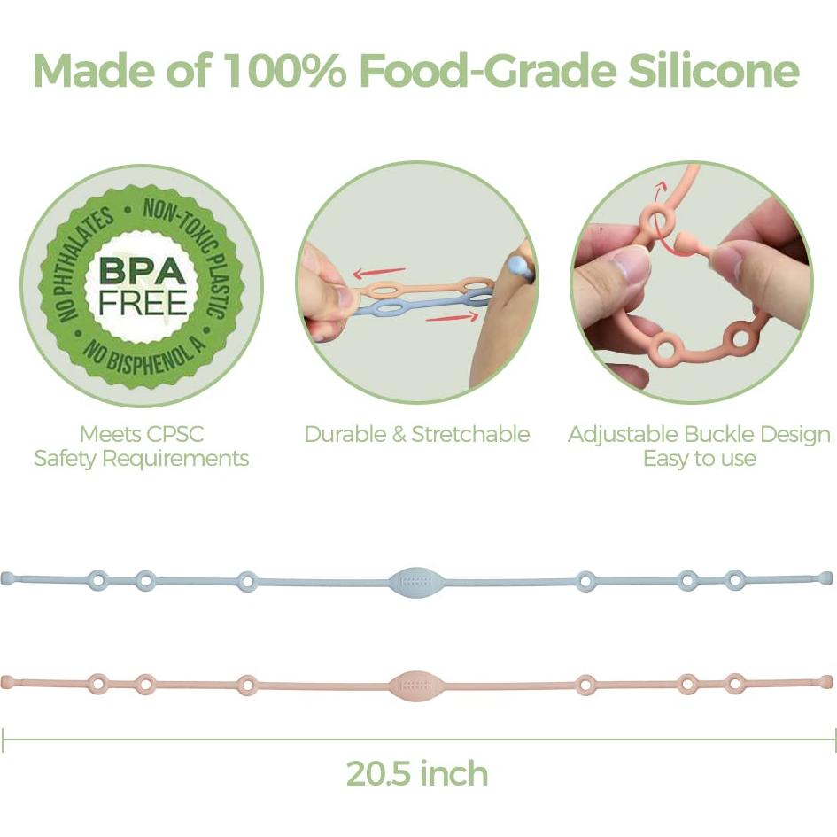 Correas de Seguridad para Juguetes Myrikcar - 4 Piezas Silicona
