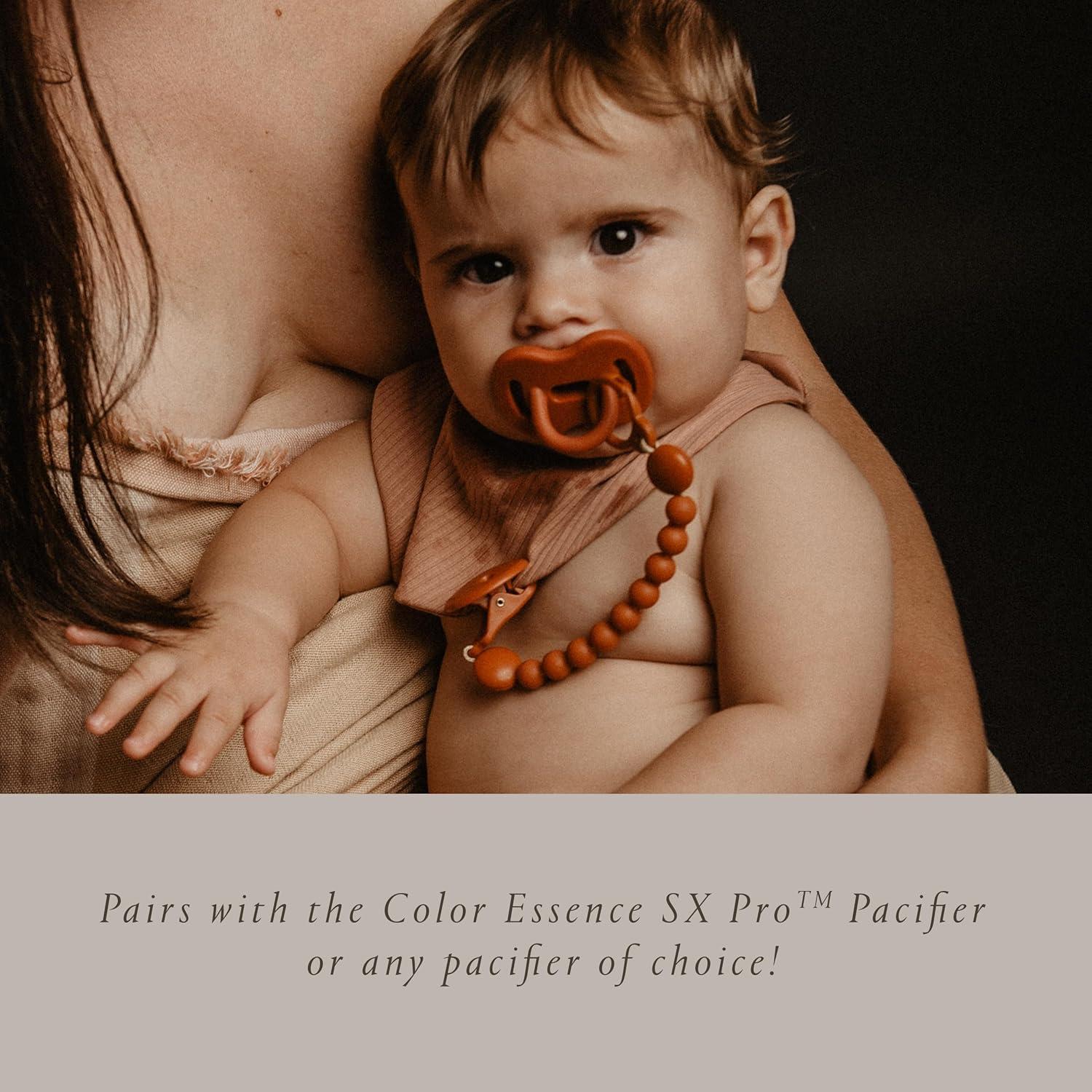 Clip de Chupete Suavinex Color Essence Silicona Verde Selva