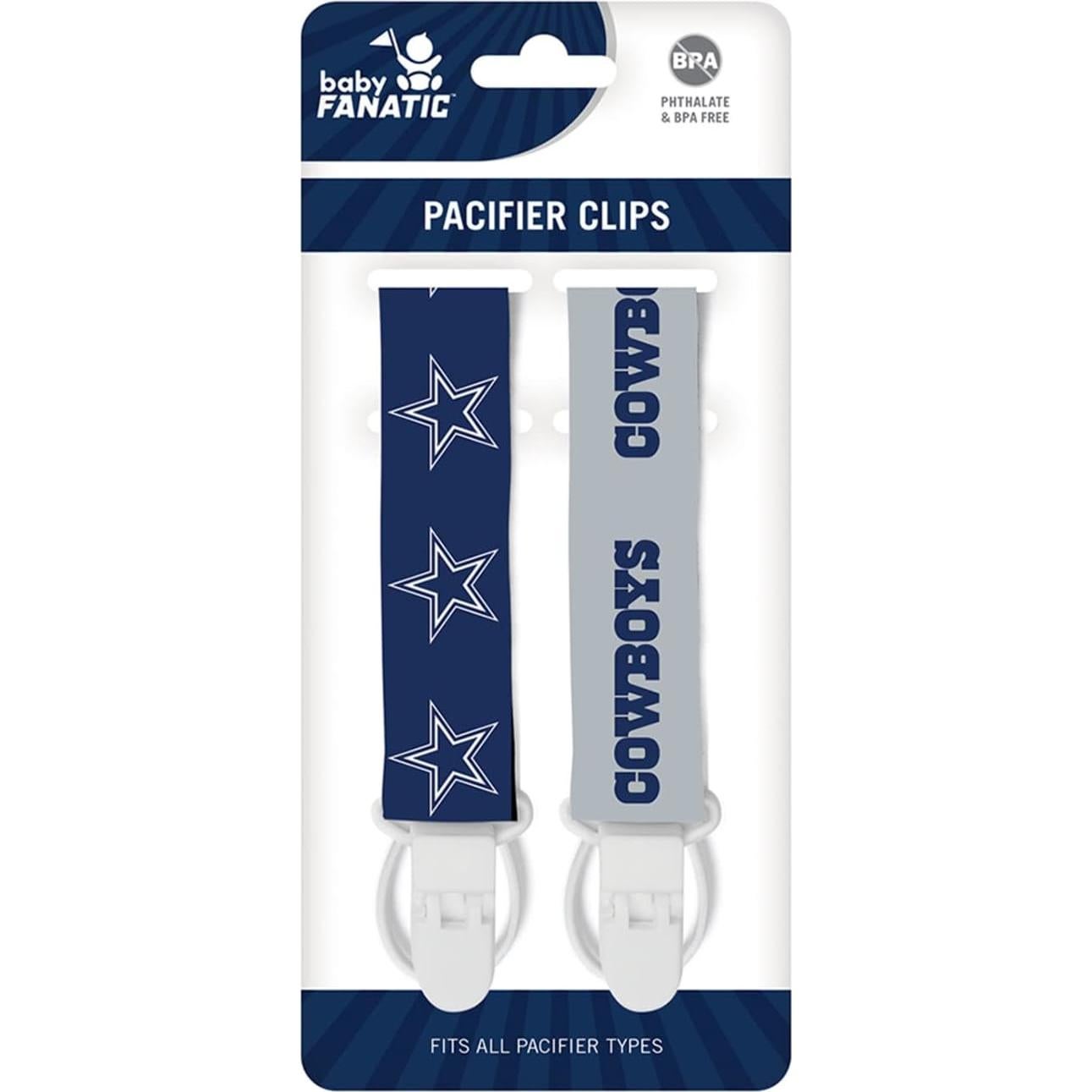 Clip de Chupete Unisex Baby Fanatic 2-Pack NFL Dallas Cowboys