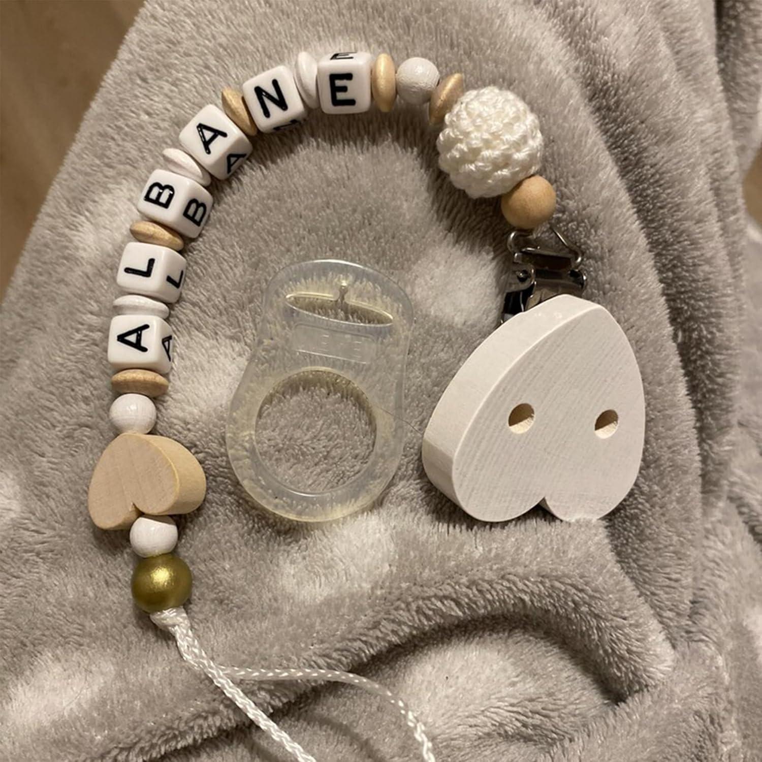 5 Clips Adaptadores de Chupete Silicona Grado Alimenticio Transparente