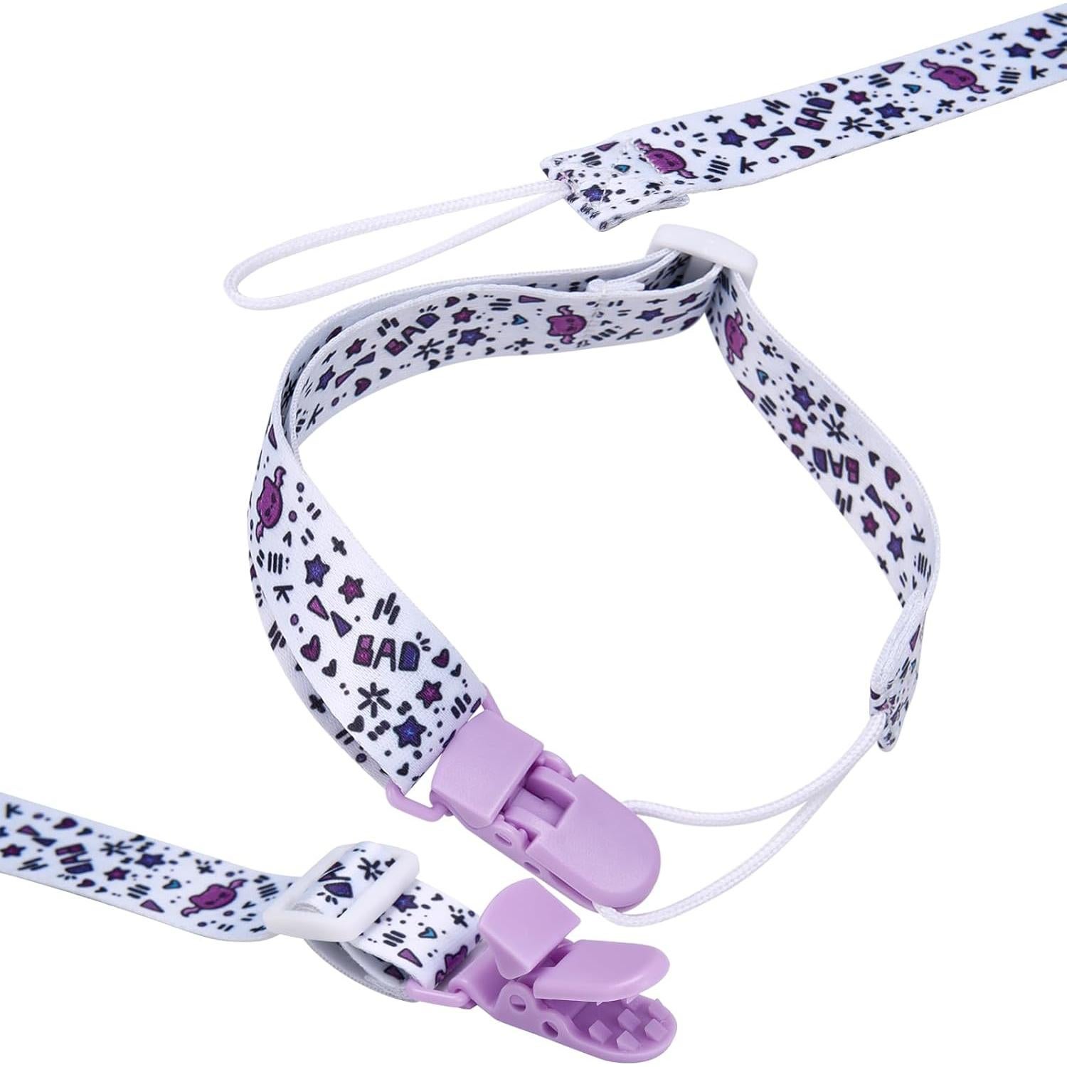 Clip para Chupete Adulto con Diseño Divertido - 4 Paquete