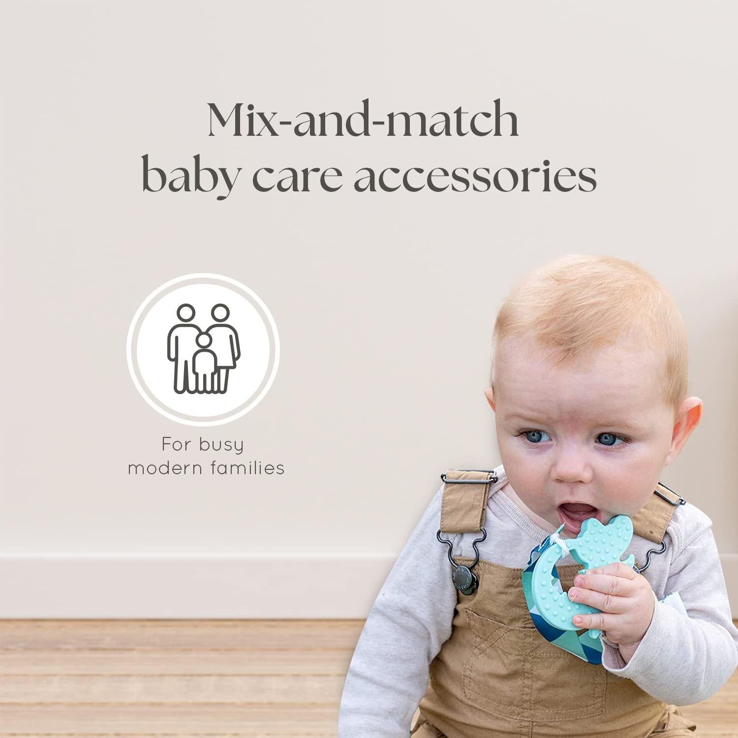 Set de Juguetes de Dentición Dodo Babies - 4 Mordedores y 2 Clips