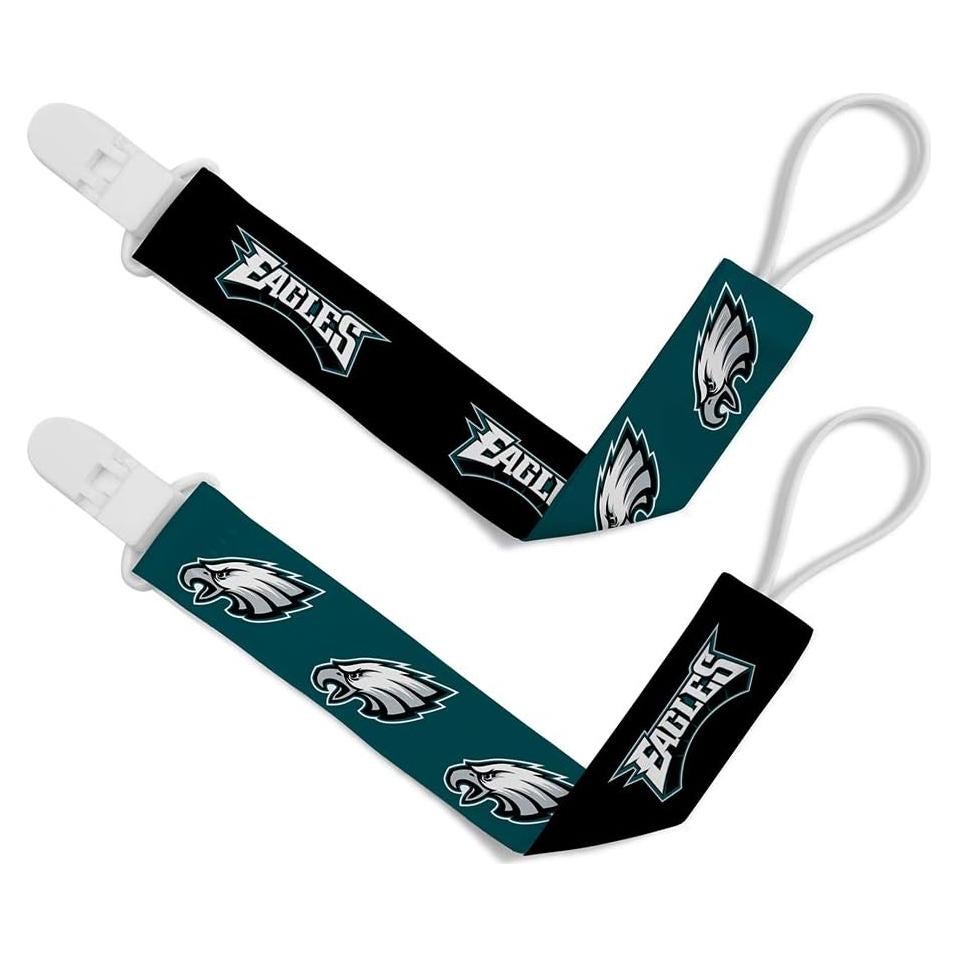 Clips para Chupetes Baby Fanatic 2-Pack NFL Philadelphia Eagles