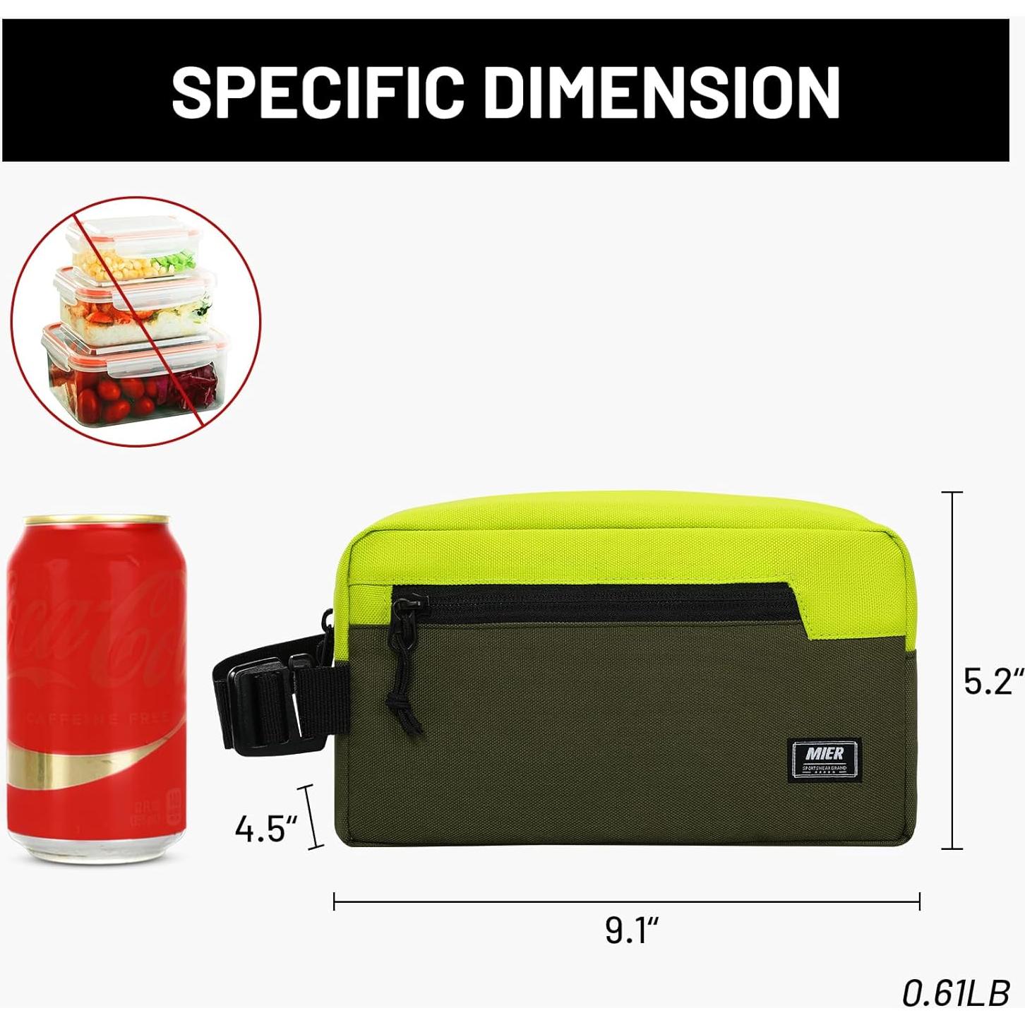 Bolsa de Snack Congelable MIER Verde Oliva 3L Aislada