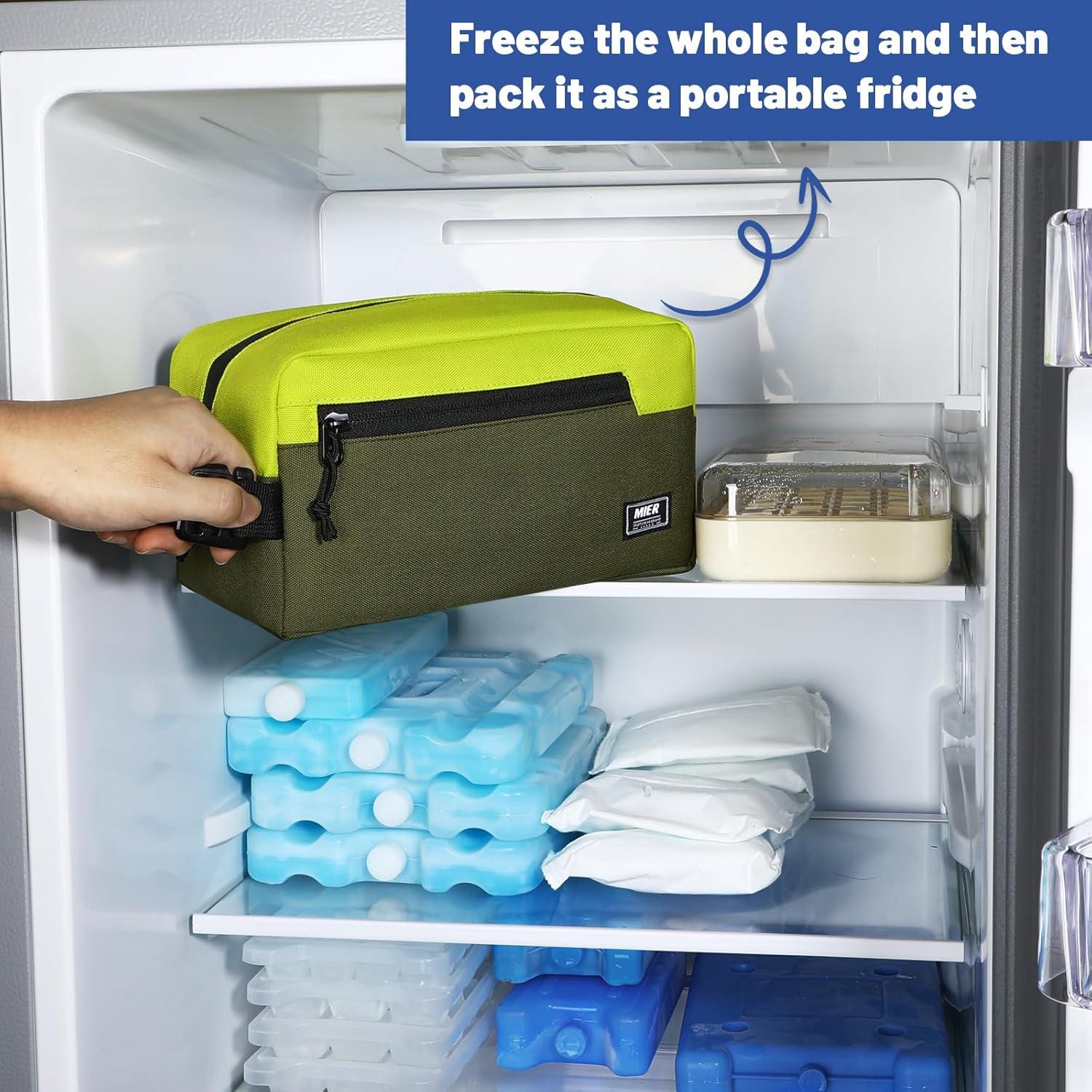 Bolsa de Snack Congelable MIER Verde Oliva 3L Aislada