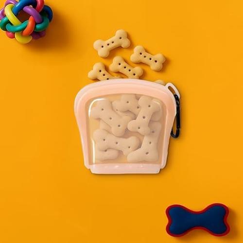 Bolsa de Golosinas para Perros SnapPack 3-Pack Silicona Reutilizable
