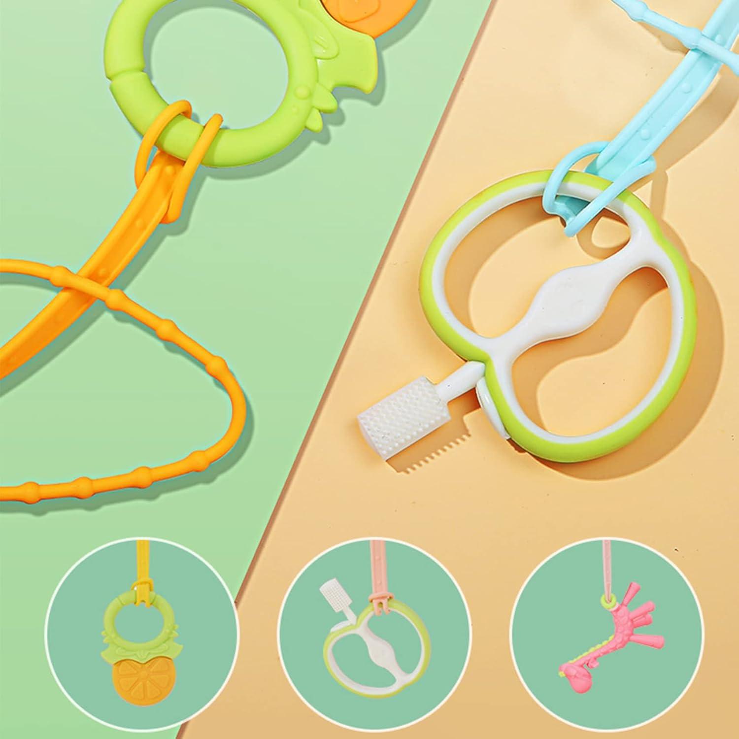 Correas de Juguete de Silicona para Bebés 10 Piezas Ajustables