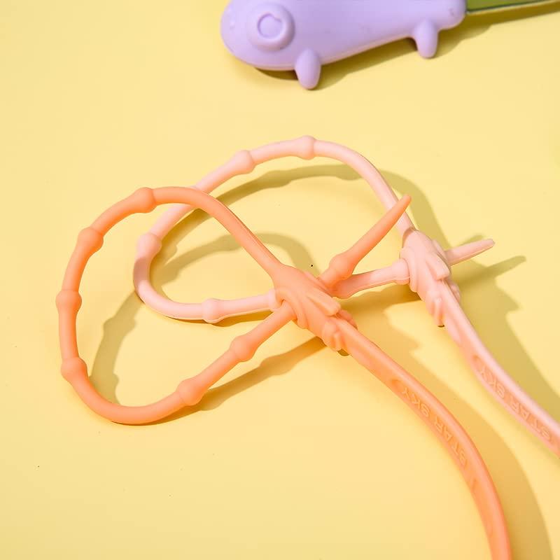 Correas de Juguete de Silicona para Bebés 10 Piezas Ajustables