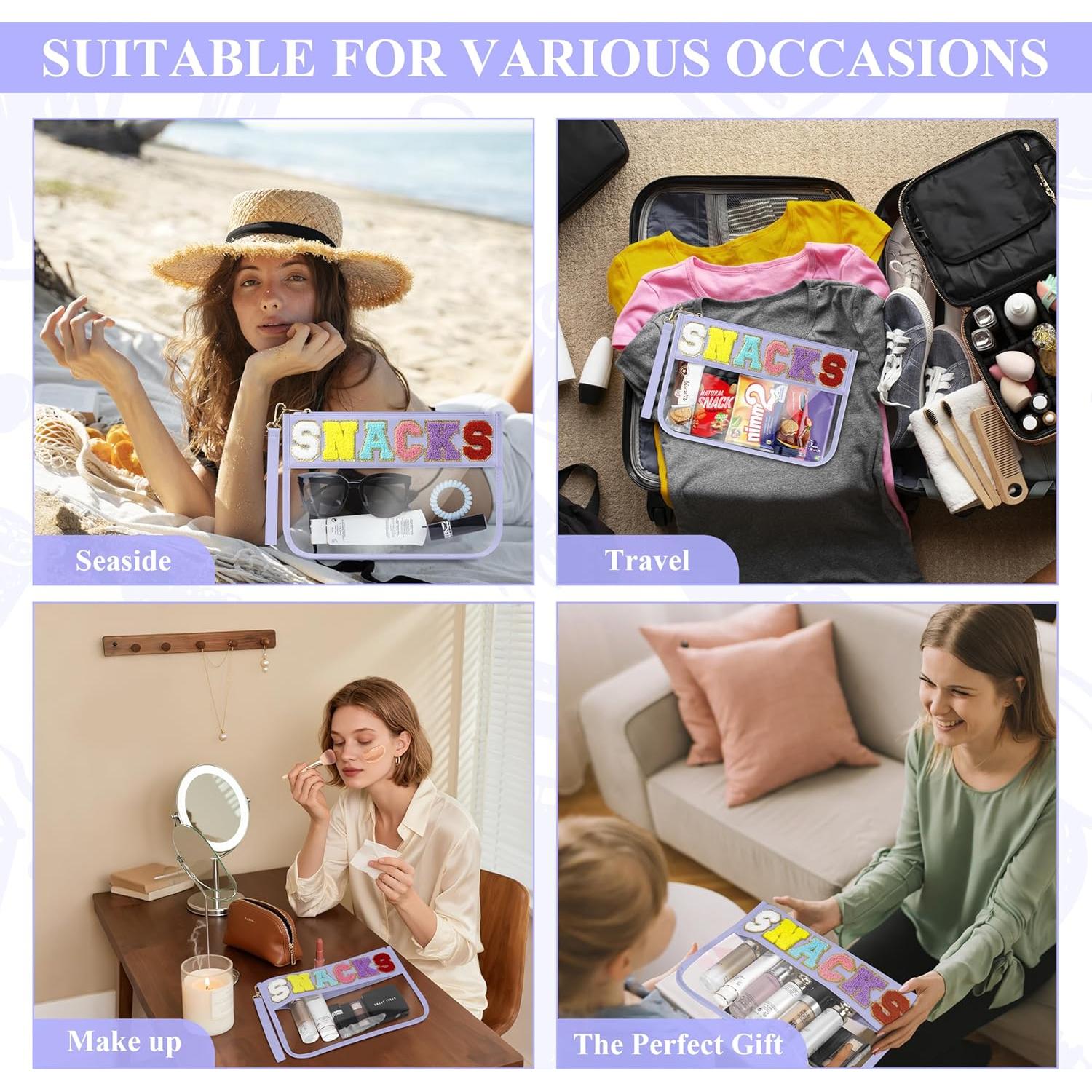 Estuche Cosmético Impermeable WOPIPAL 29.7x21.6cm Púrpura