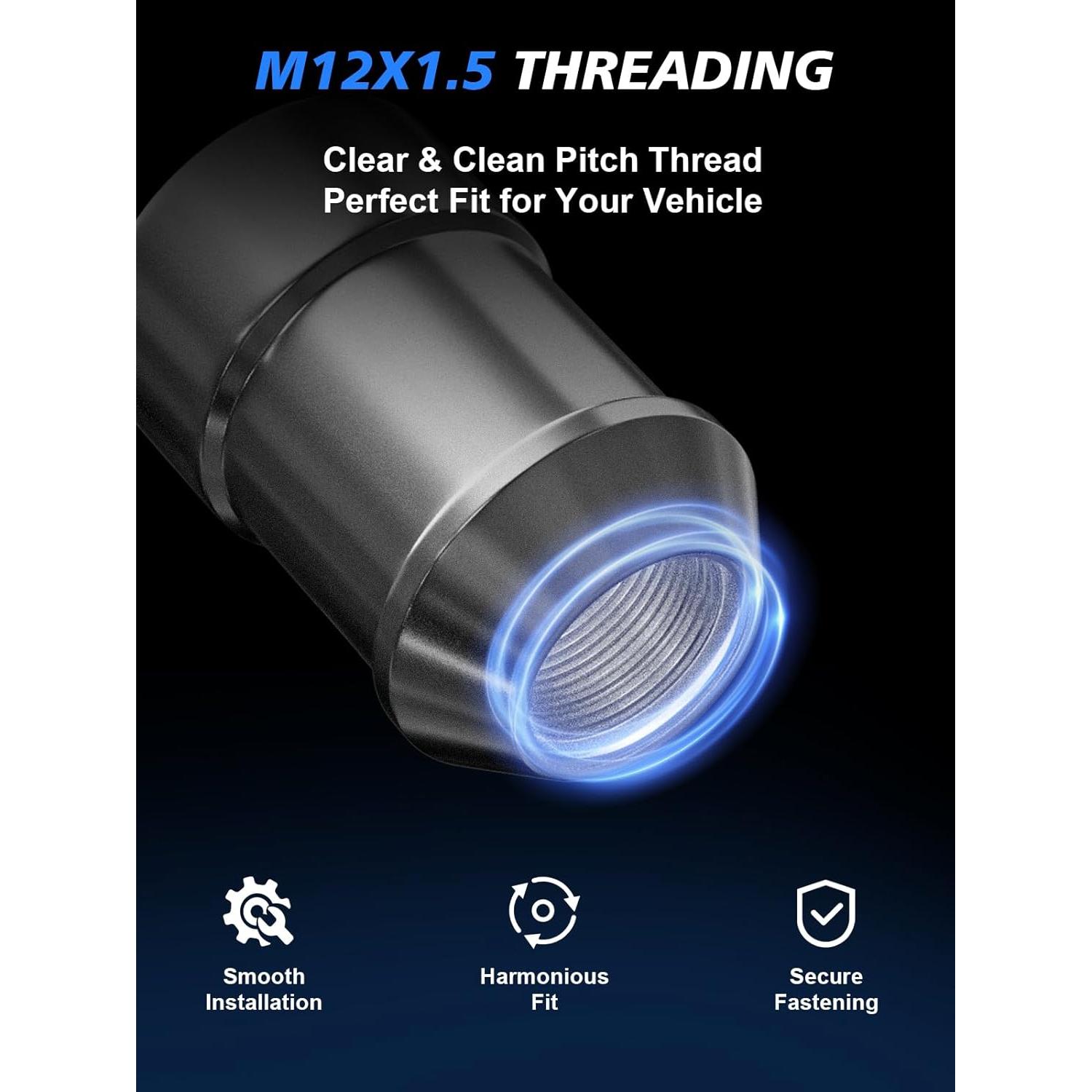 Juego de Bloqueo de Rueda TAGMORE M12x1.5 con 4 Bloqueos y Llave