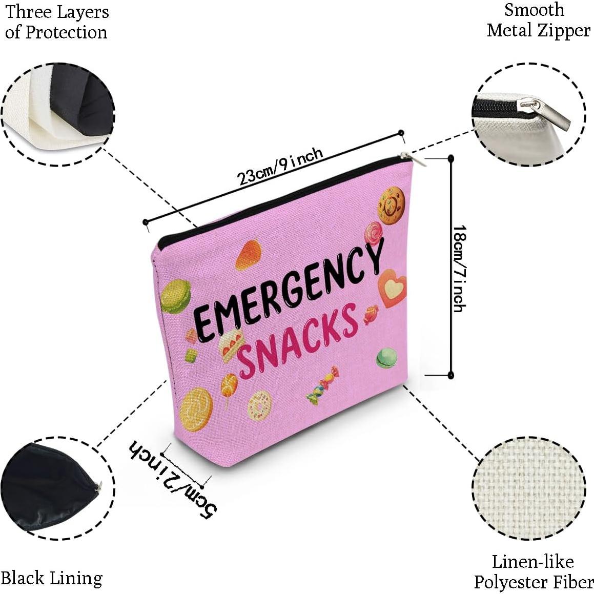 Bolsa Organizadora de Maquillaje y Snacks Lienzo 22.86x17.78cm