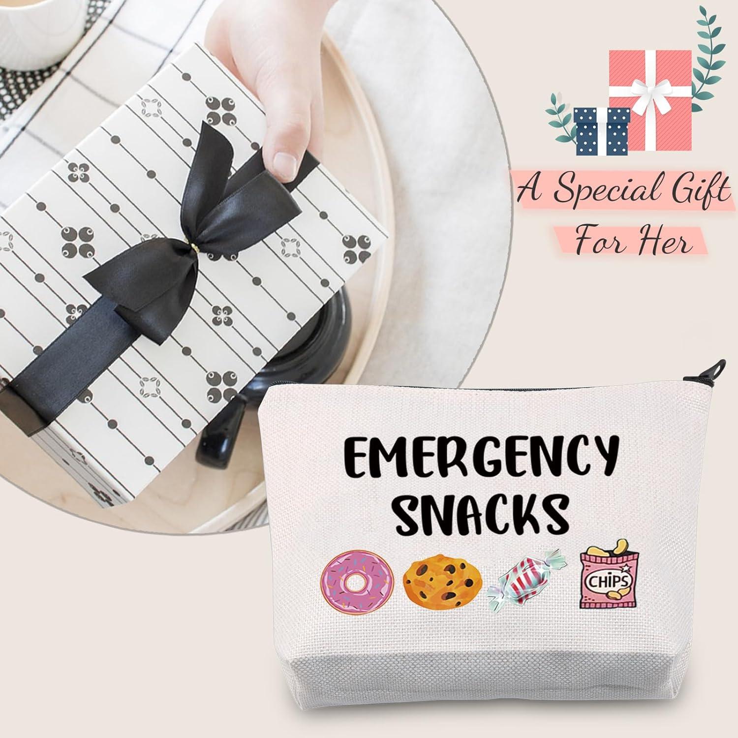 Bolsa de Maquillaje JXGZSO Snacks de Emergencia 23x5x17cm