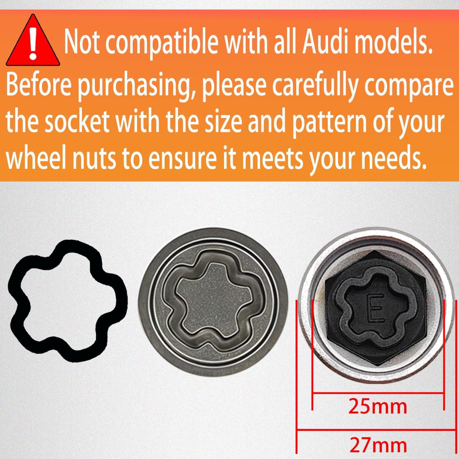 Llave de Tuerca de Bloqueo de Rueda JEUCLEL Socket E 27mm