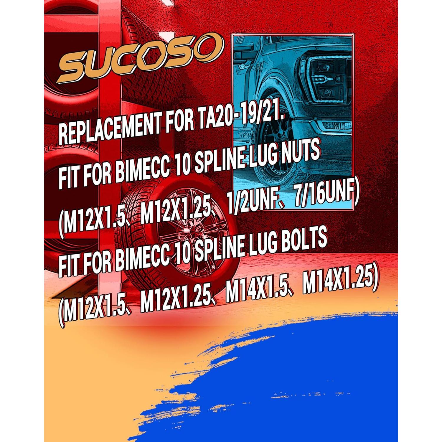 Llave de Tuerca 10 Spline SUCOSO M12x1.5 1/2" Entrada