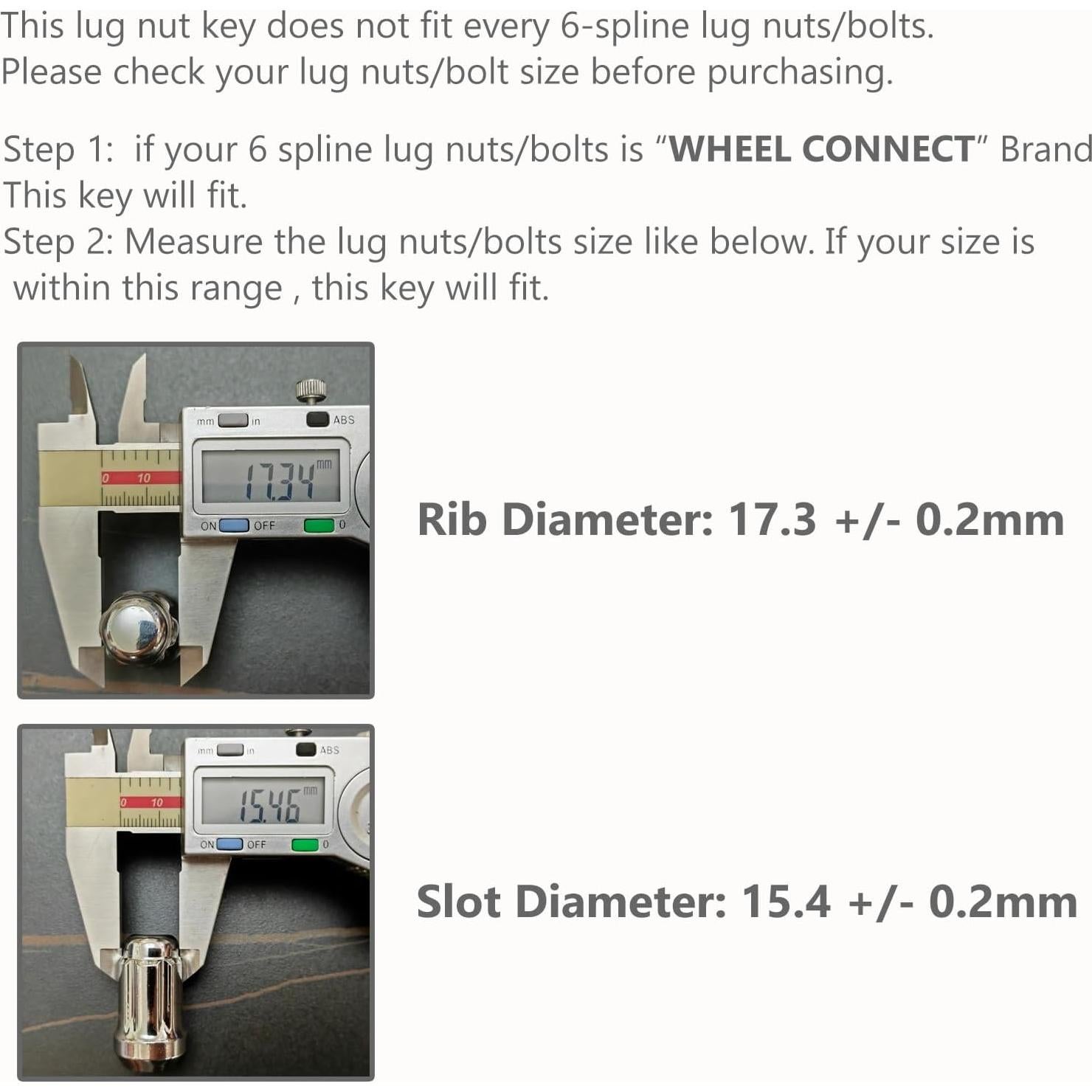 Llave de Tuercas WHEEL CONNECT 6 Splines 69.85mm Pesada