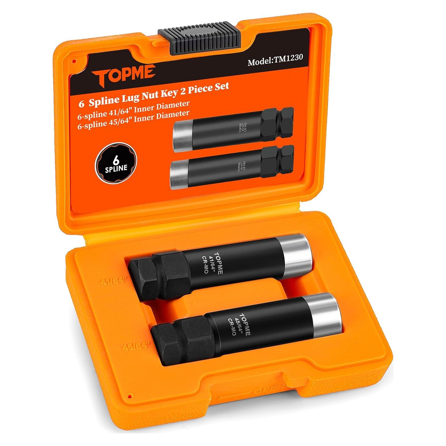 Juego de 2 Llaves de Tuerca 6 Puntas Topme M12x1.25 M12x1.5