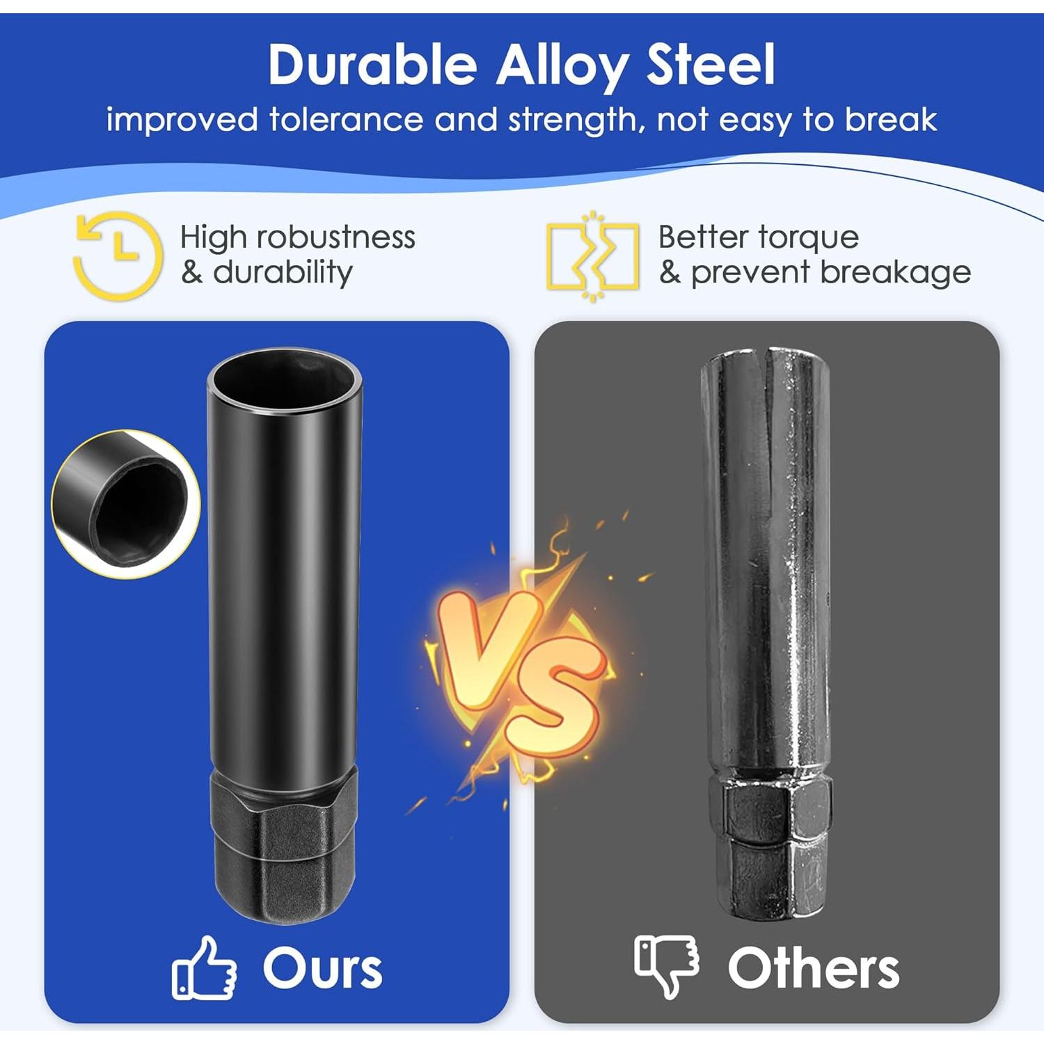 Juego de 3 Llaves de Tuerca Spline 10 Feekoon para SUV