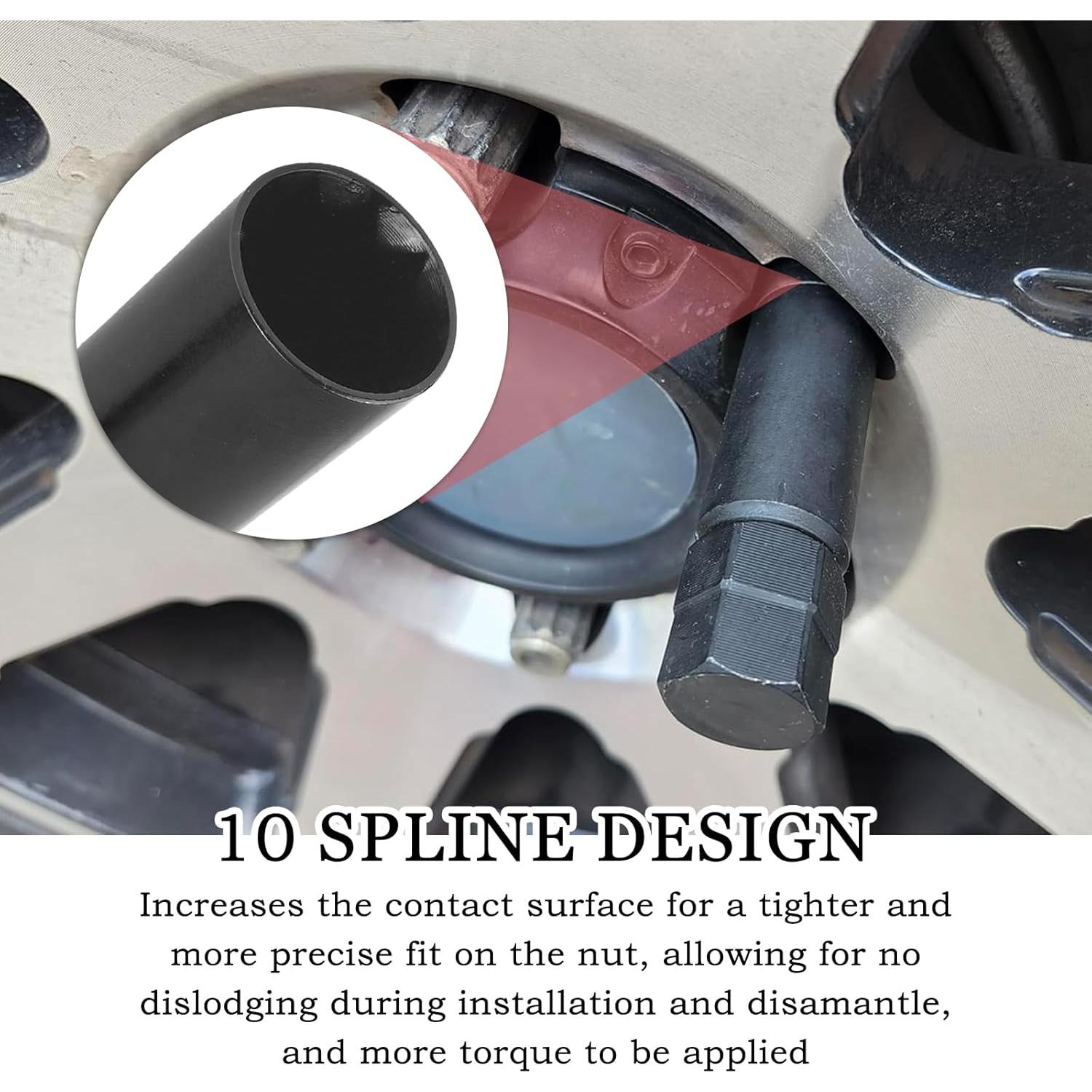 Llave de Tuerca 10 Spline YGDMD para Ruedas 17/19mm