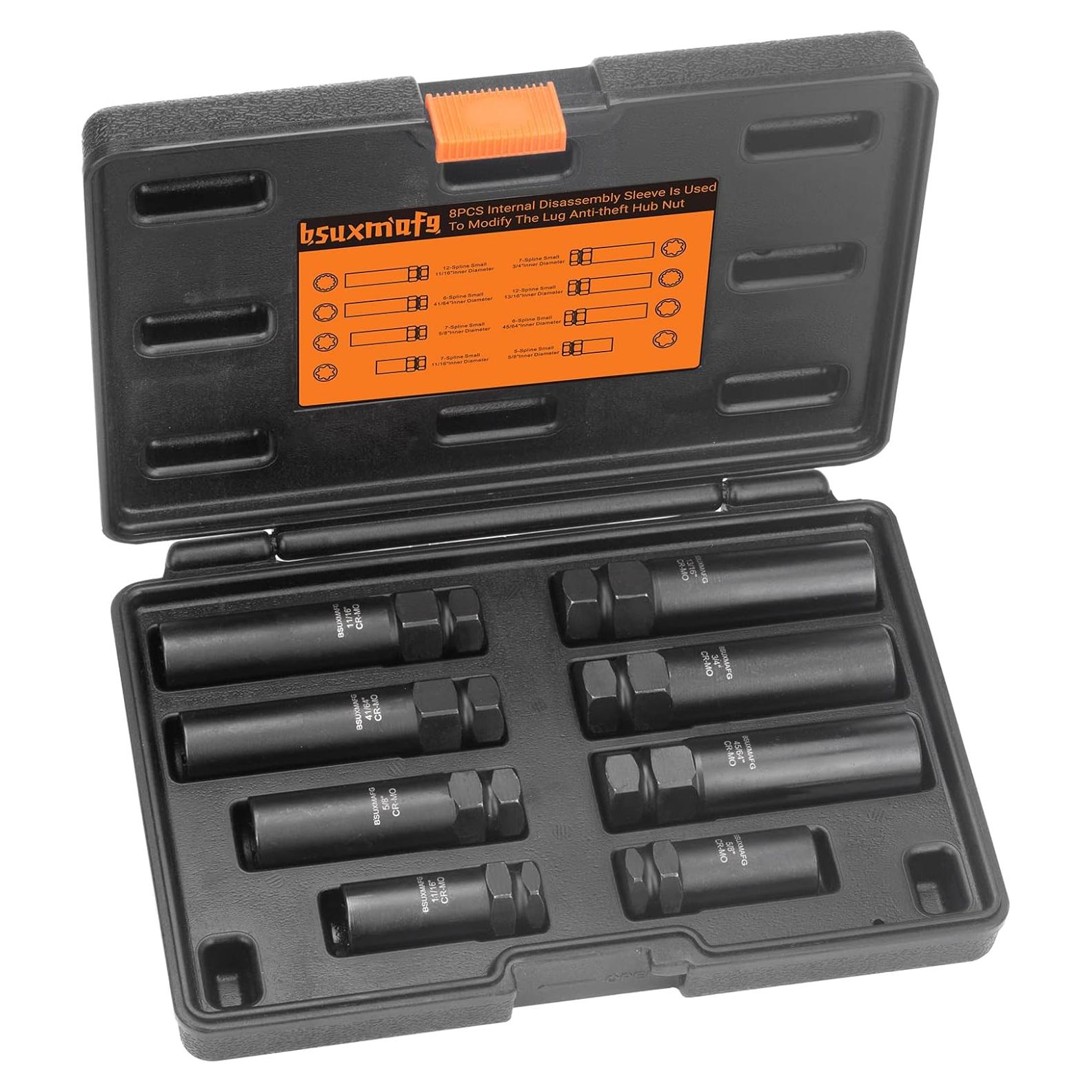 Juego de Herramientas de Bloqueo de Ruedas BSUXMAFG 8 Piezas