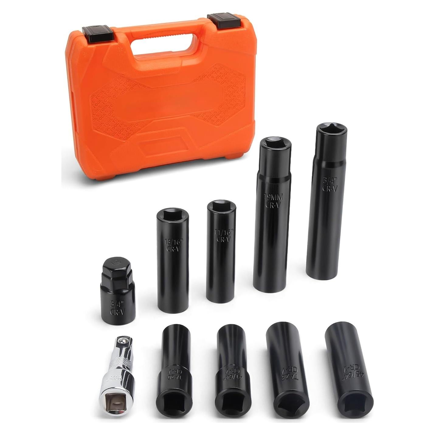 Juego de 10 Llaves de Tuerca Spline 1/2" SUCOSO con Extensión