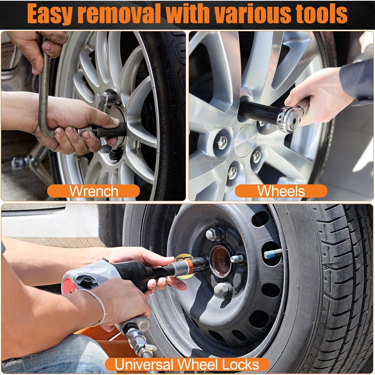 Juego de 2 Piezas para Tuercas de Rueda Builimeer 6 y 7 Esplines