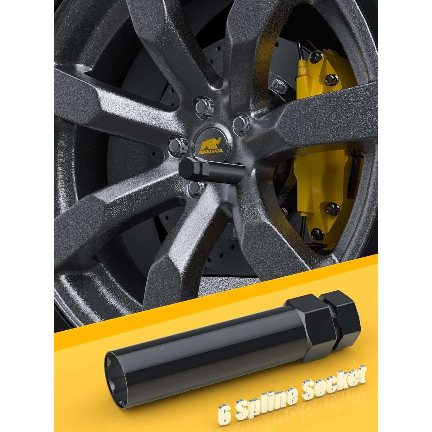 Llave de Tuerca Spline 6 Puntos MIKKUPPA 17mm para Rueda