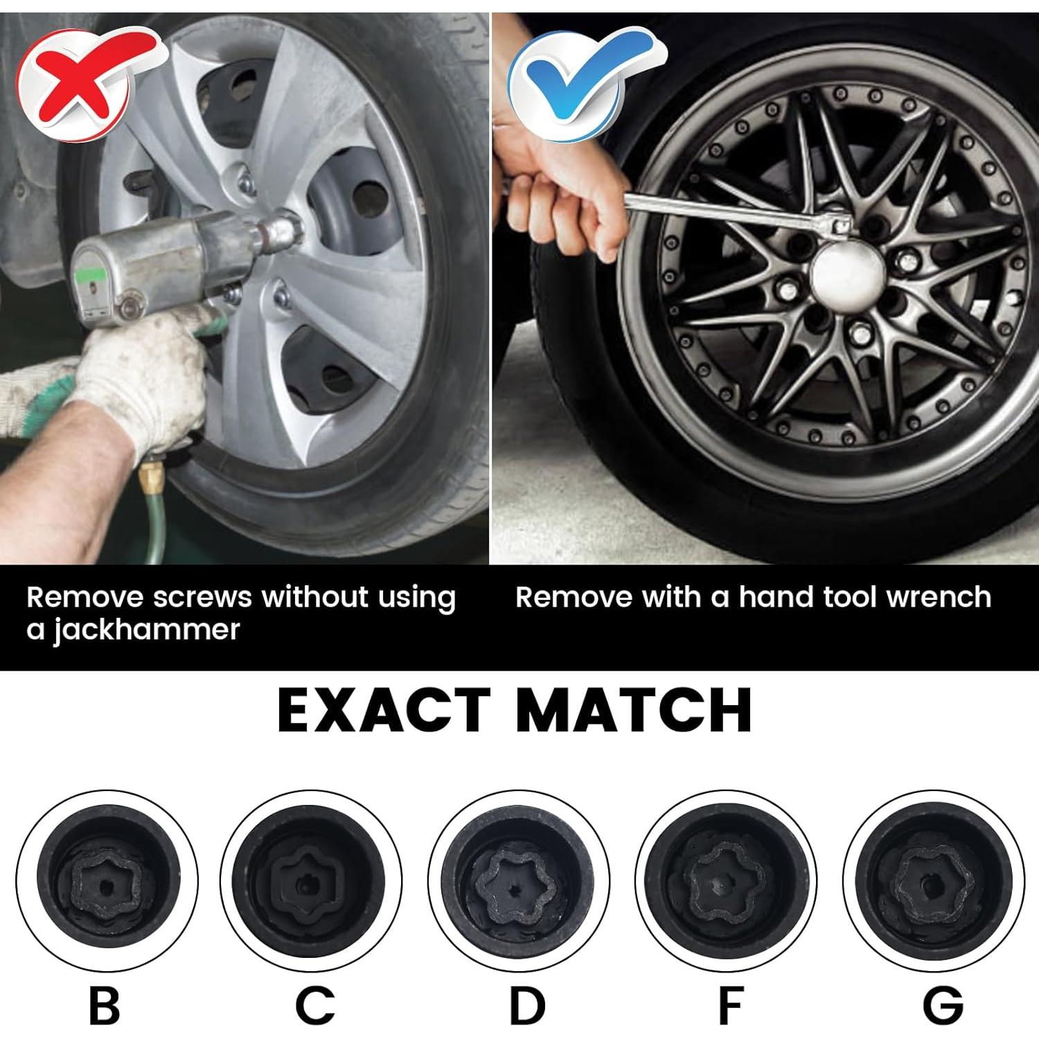 Llave de Tuerca de Bloqueo Toehube para Toyota y Lexus