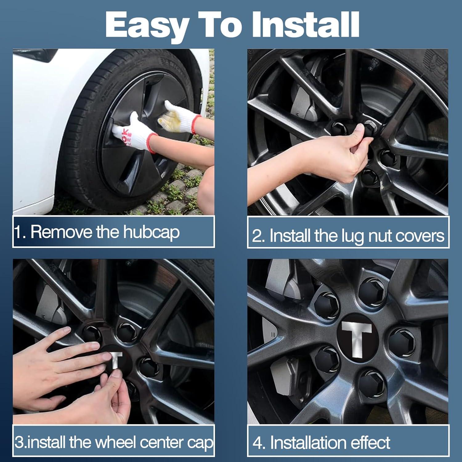 Kit de tapa central de rueda Maoppang para Tesla Model 3/Y/S/X