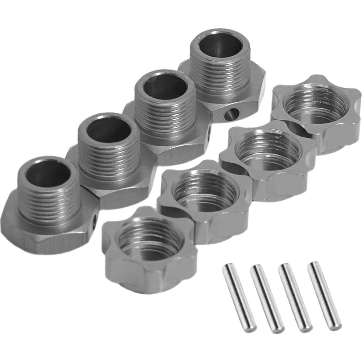 4 Tuercas de Eje de Rueda Aluminio Vgoohobby M17 17mm Titanio