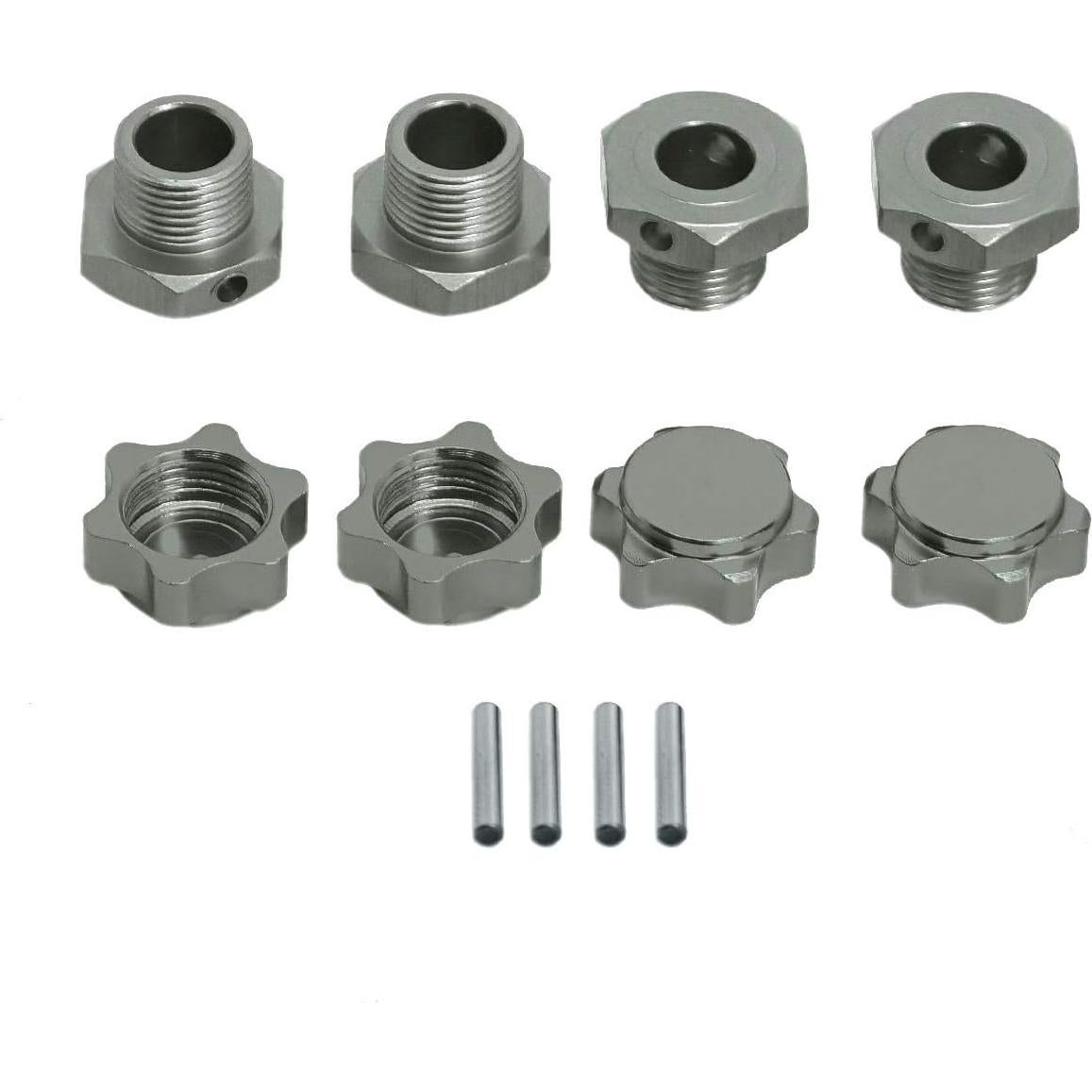 4 Tuercas de Eje de Rueda Aluminio Vgoohobby M17 17mm Titanio