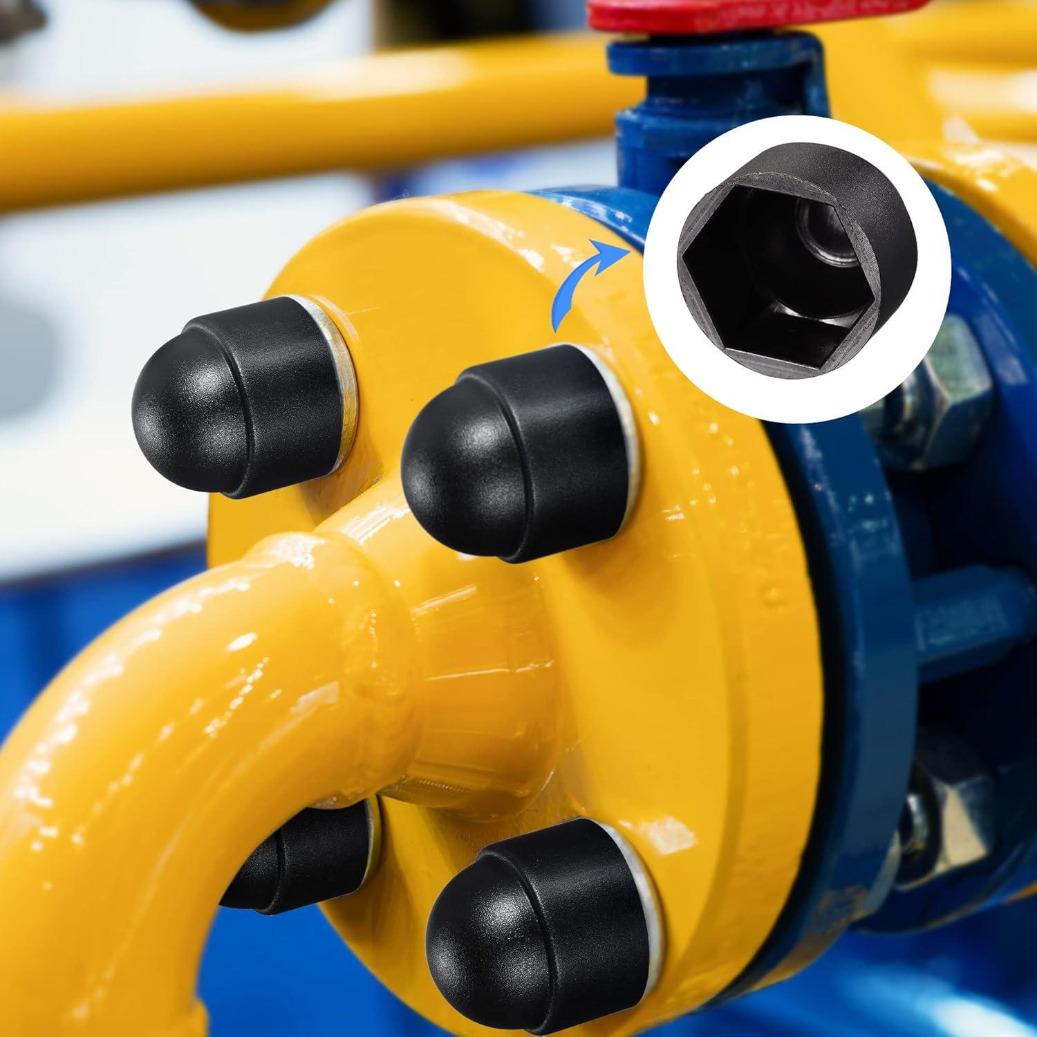 Tapas de Protección de Tuerca M14 uxcell - 50 Piezas Negras