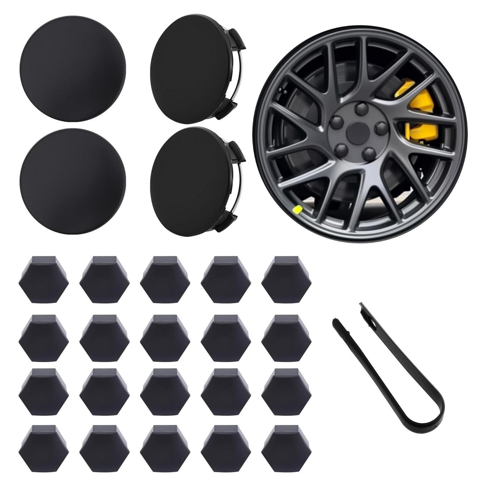 Kit de Tapa Central de Rueda FOR AUTO MOD para Tesla 19" Negro Mate